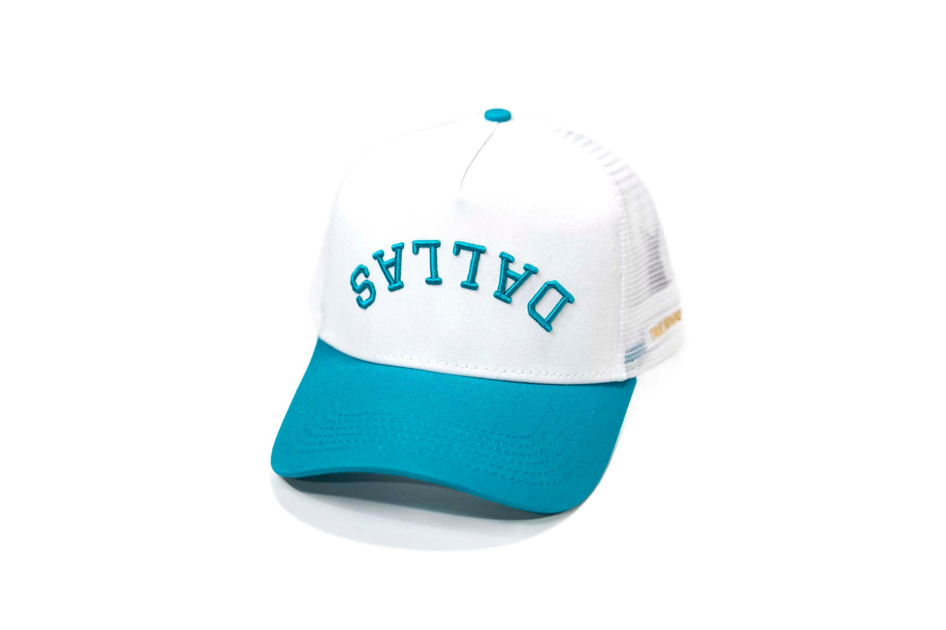 Trucker USD snapback - CYAN/WHITE