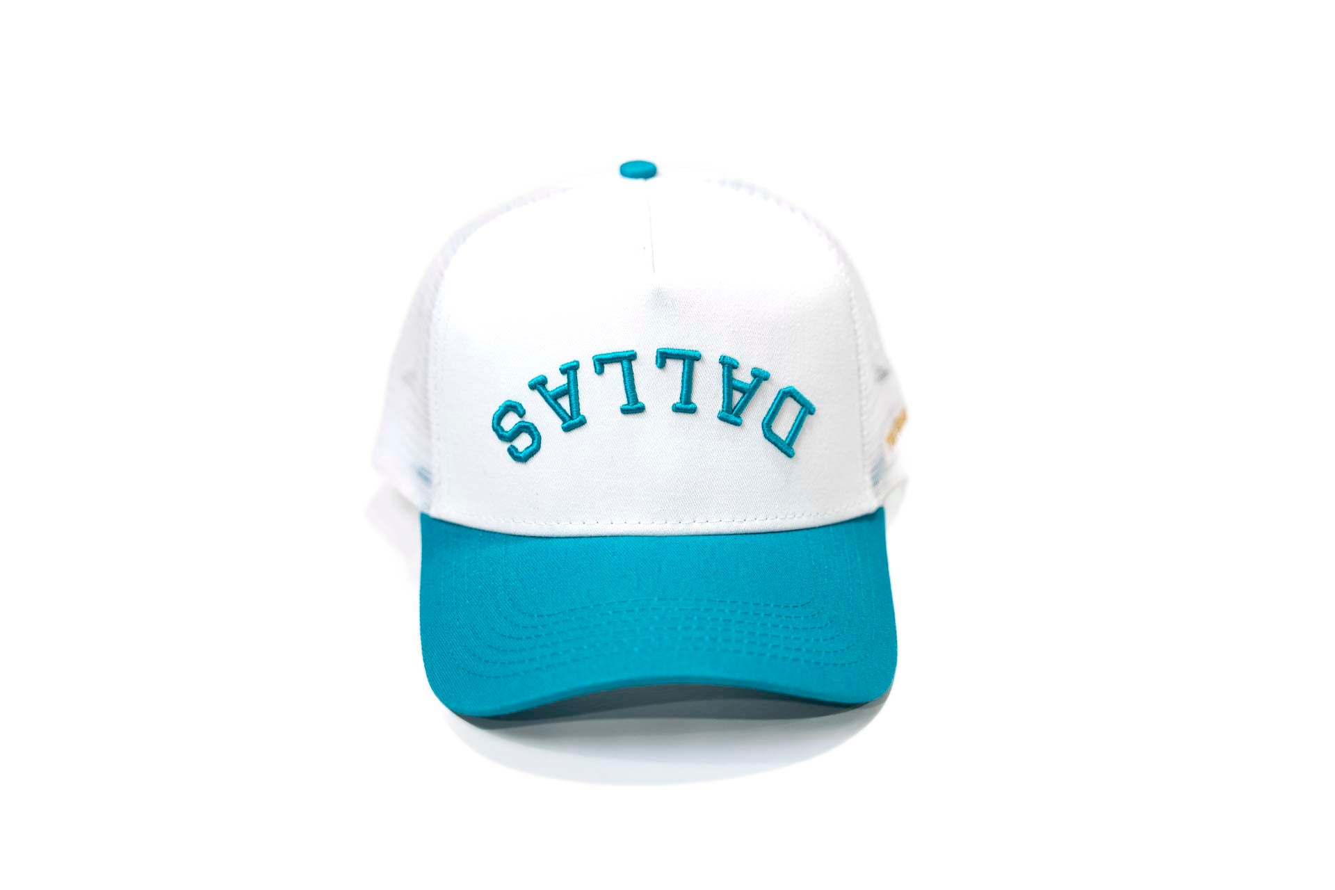Trucker USD snapback - CYAN/WHITE