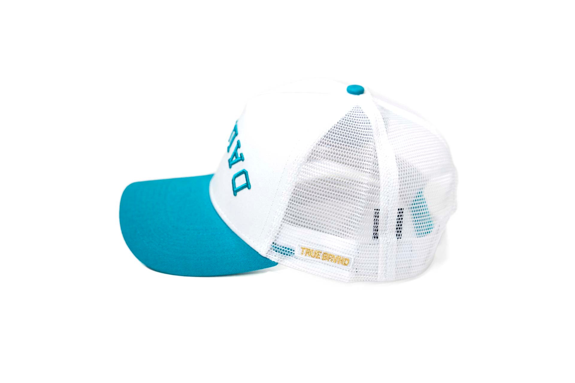Trucker USD snapback - CYAN/WHITE