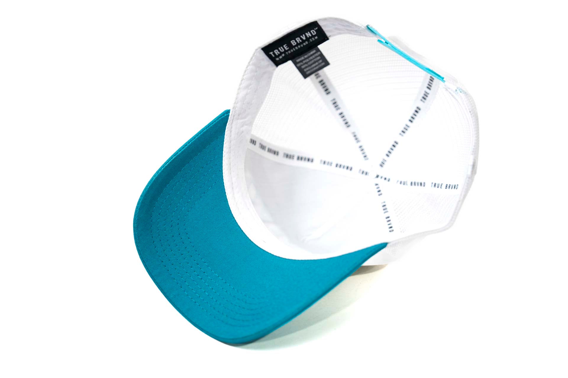 Trucker USD snapback - CYAN/WHITE