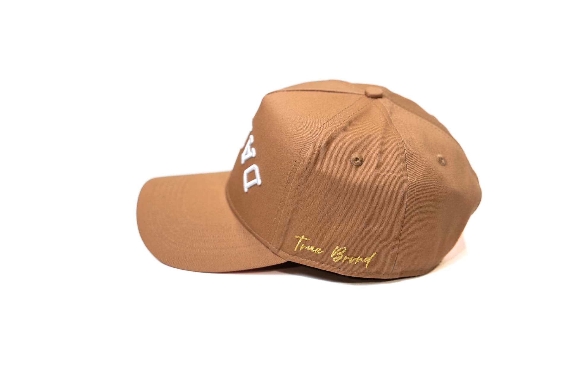 Precurved Dallas snapback - LITE BROWN w/pink (ICE CREAM)
