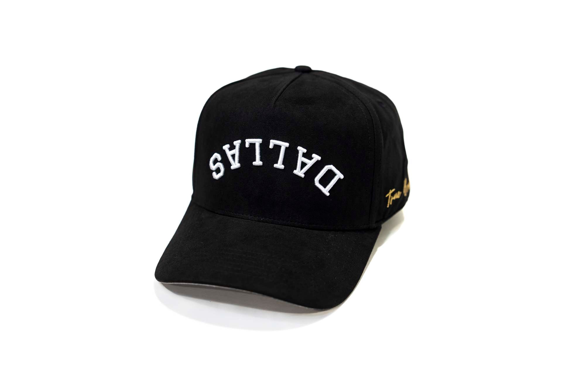 Suede snapback - BLACK