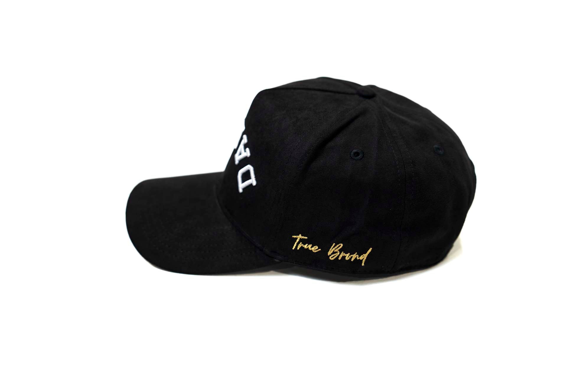 Suede snapback - BLACK