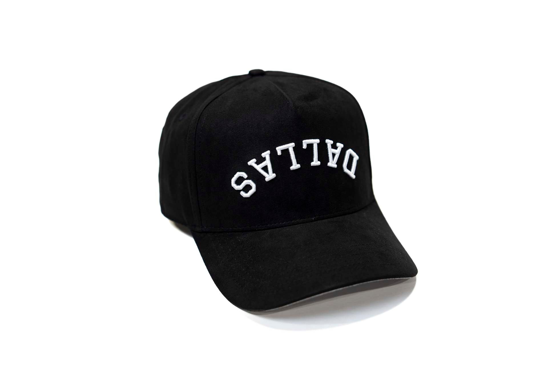 Suede snapback - BLACK