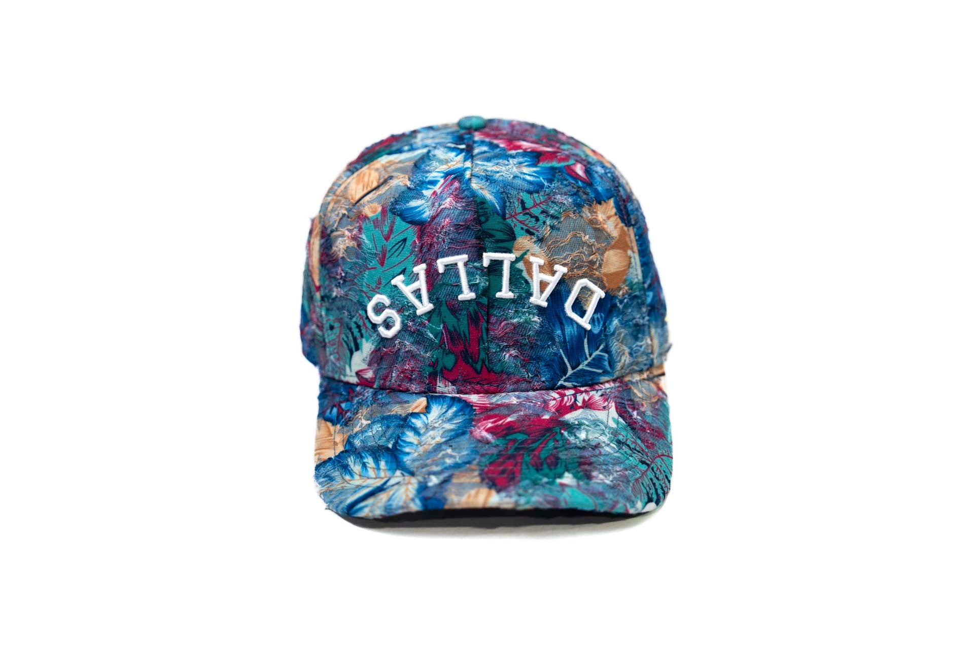 Floral distressed denim - MULTI-COLORED FLORAL