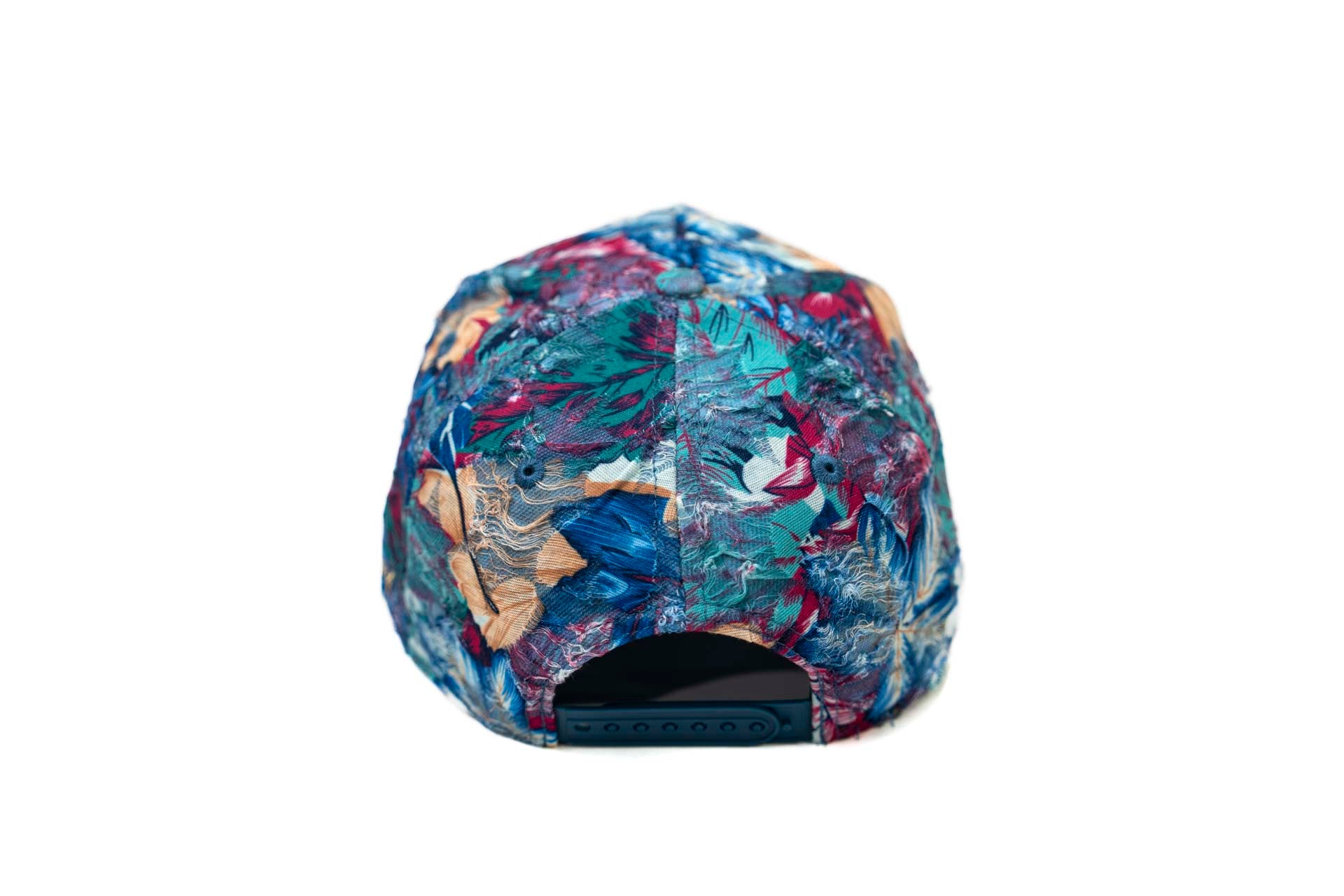 Floral distressed denim - MULTI-COLORED FLORAL