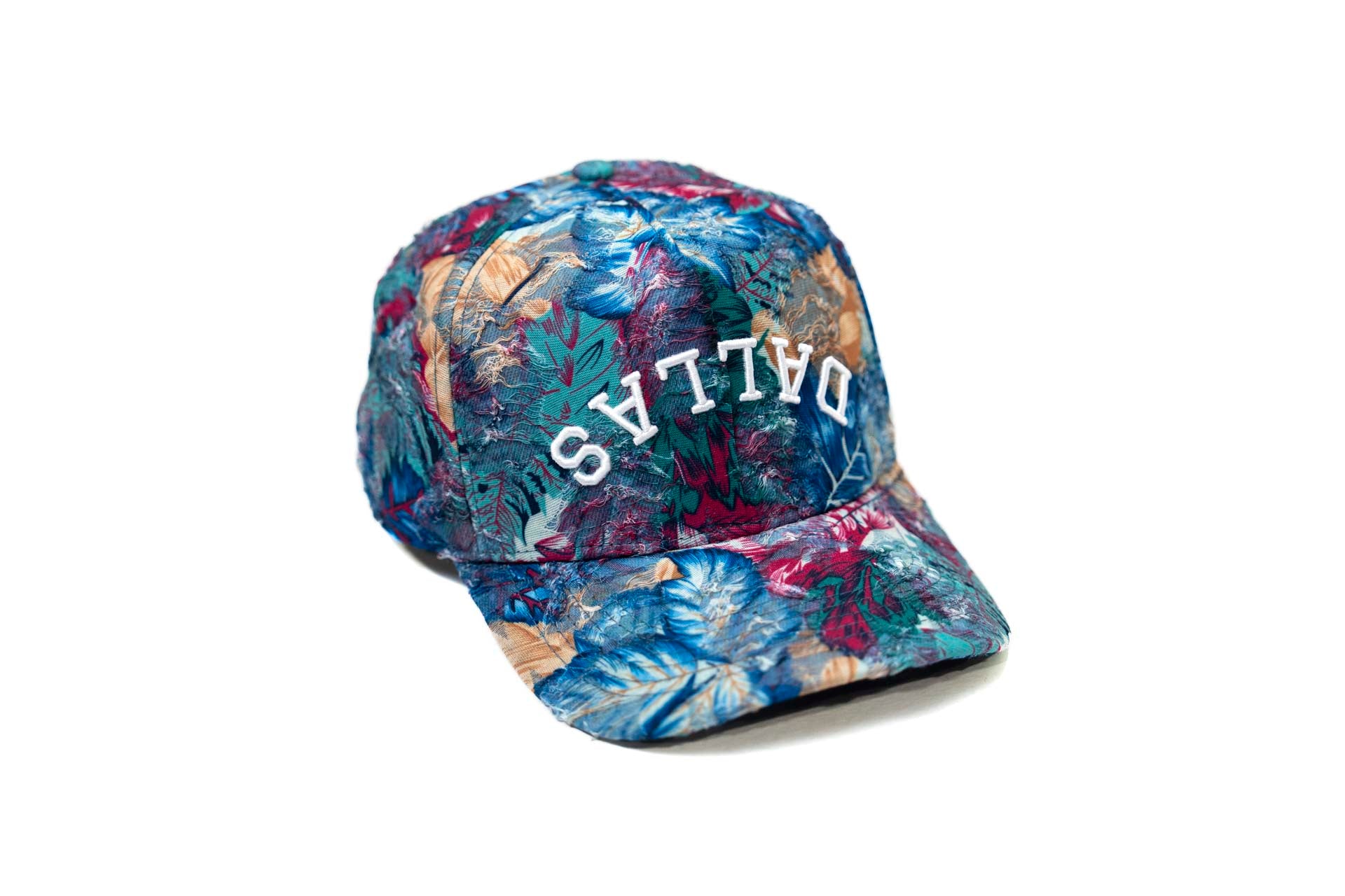 Floral distressed denim - MULTI-COLORED FLORAL