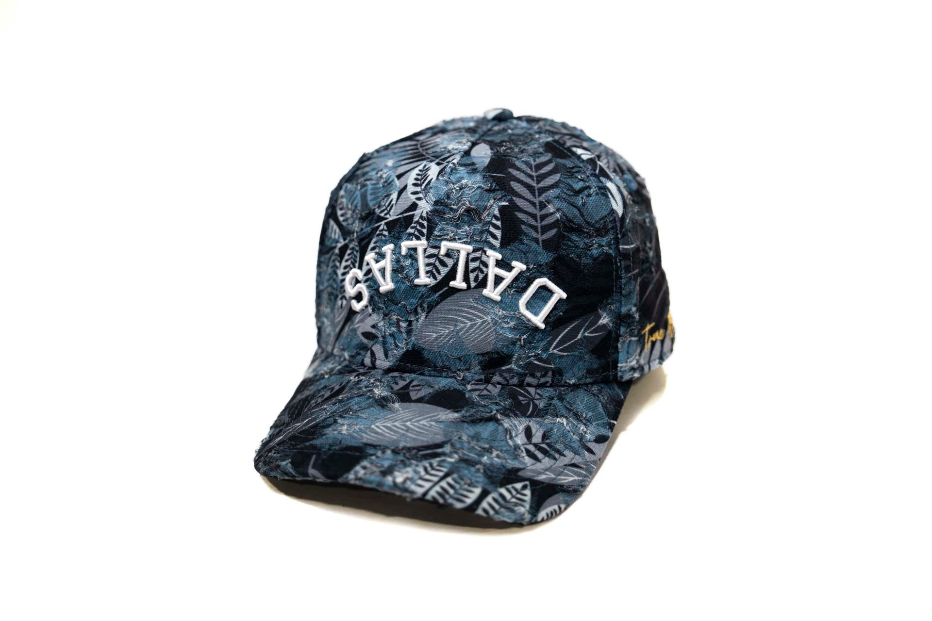 Floral distressed denim - BLACK BLUE