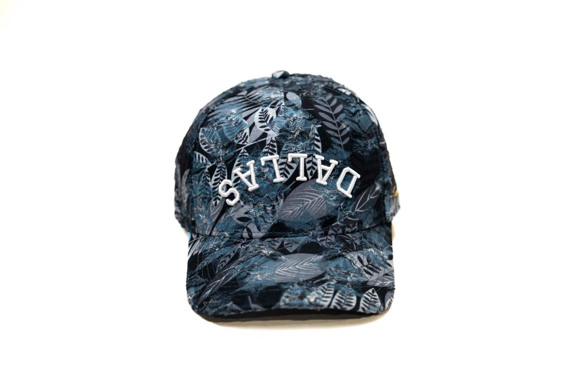 Floral distressed denim - BLACK BLUE