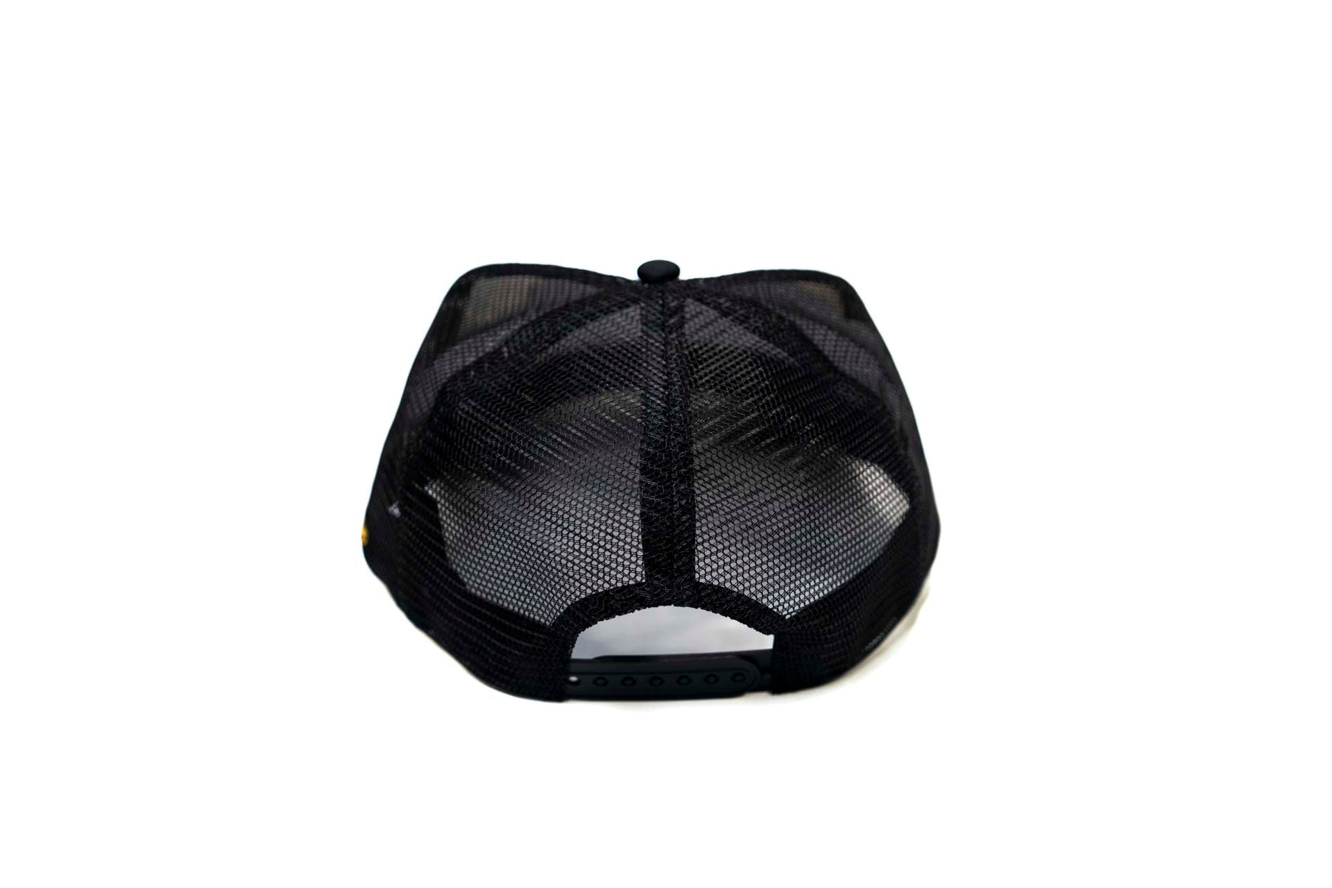 Blurred Trucker snapback - BLACK / WHITE
