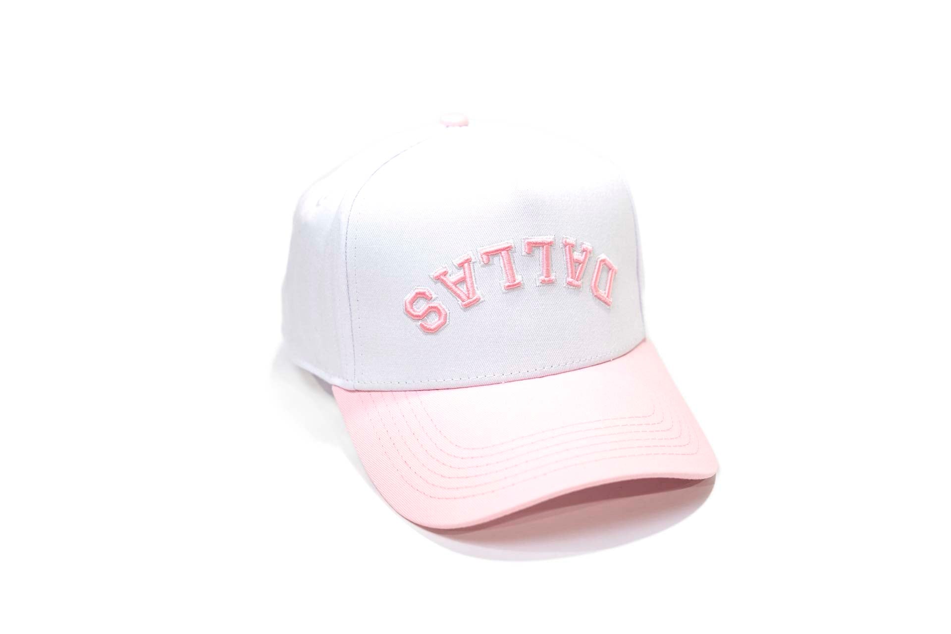 LC - Precurved Dallas snapback - PINK / WHITE