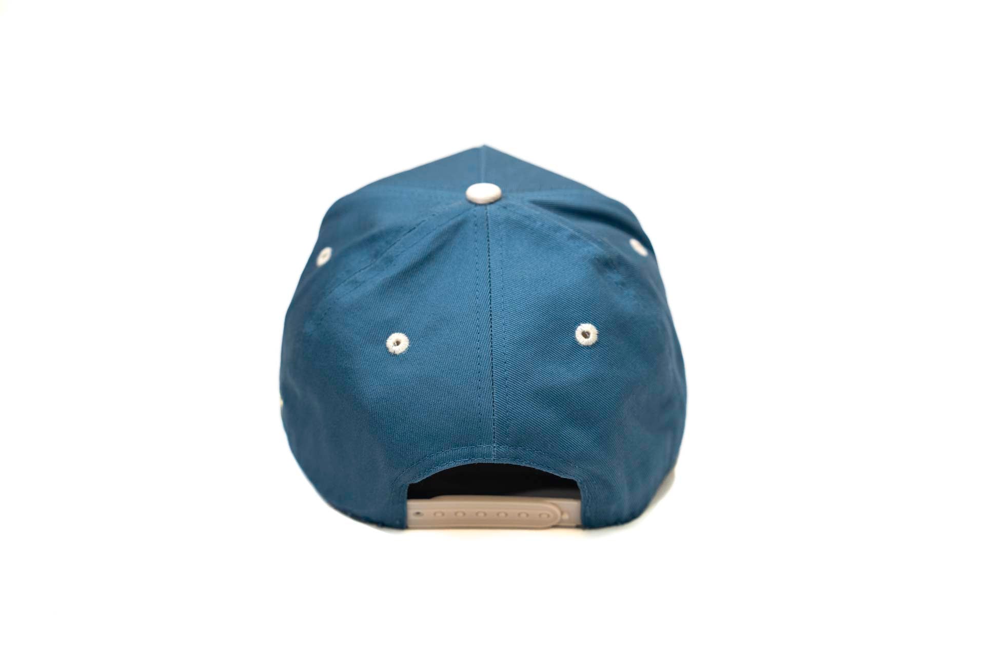 LC - Precurved Dallas snapback - OFFWHITE / STEEL BLUE