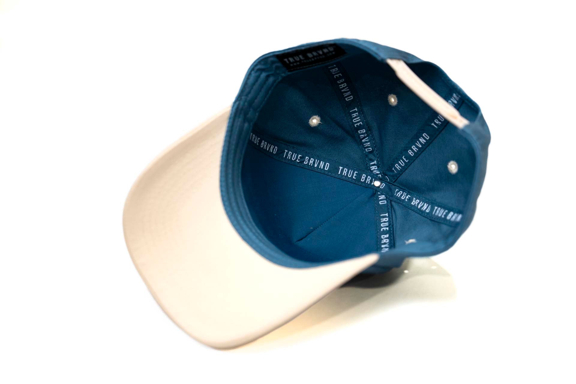 LC - Precurved Dallas snapback - OFFWHITE / STEEL BLUE