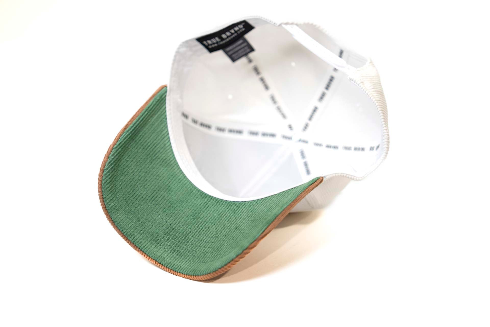 Corduroy USD snapback - BROWN / WHITE