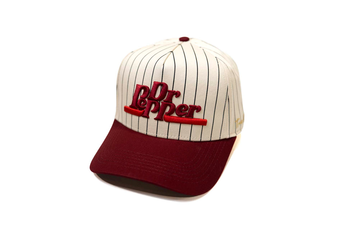 DR PEPPER X TRUE BRVND - MAROON / OFFWHITE (PINSTRIPE)