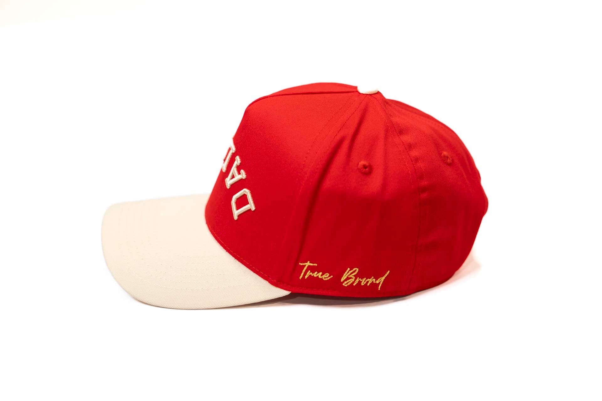 Precurved Dallas snapback - OFFWHITE / RED