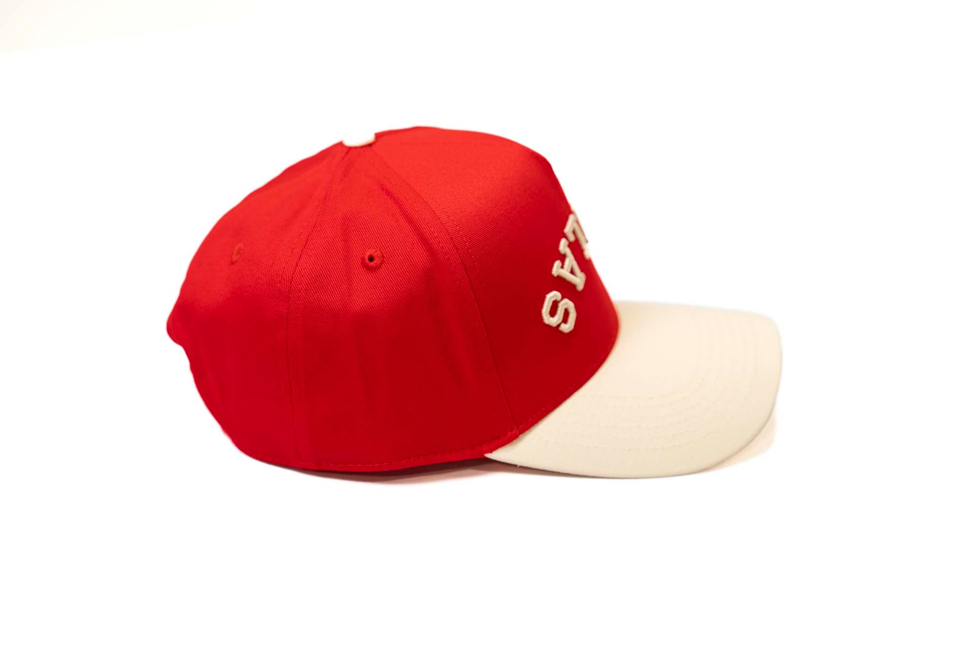 Precurved Dallas snapback - OFFWHITE / RED