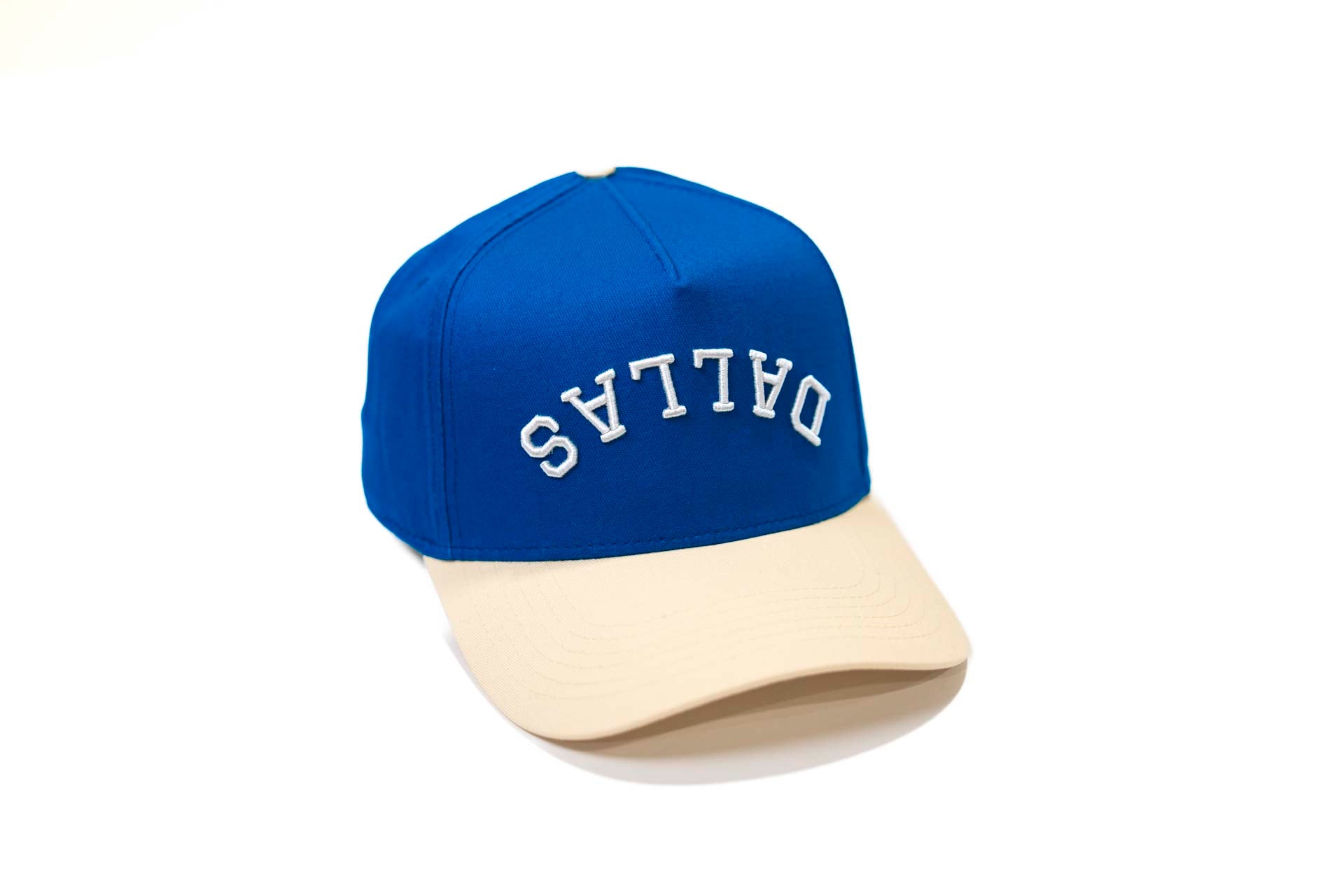 Precurved Dallas snapback - OFFWHITE / ROYAL