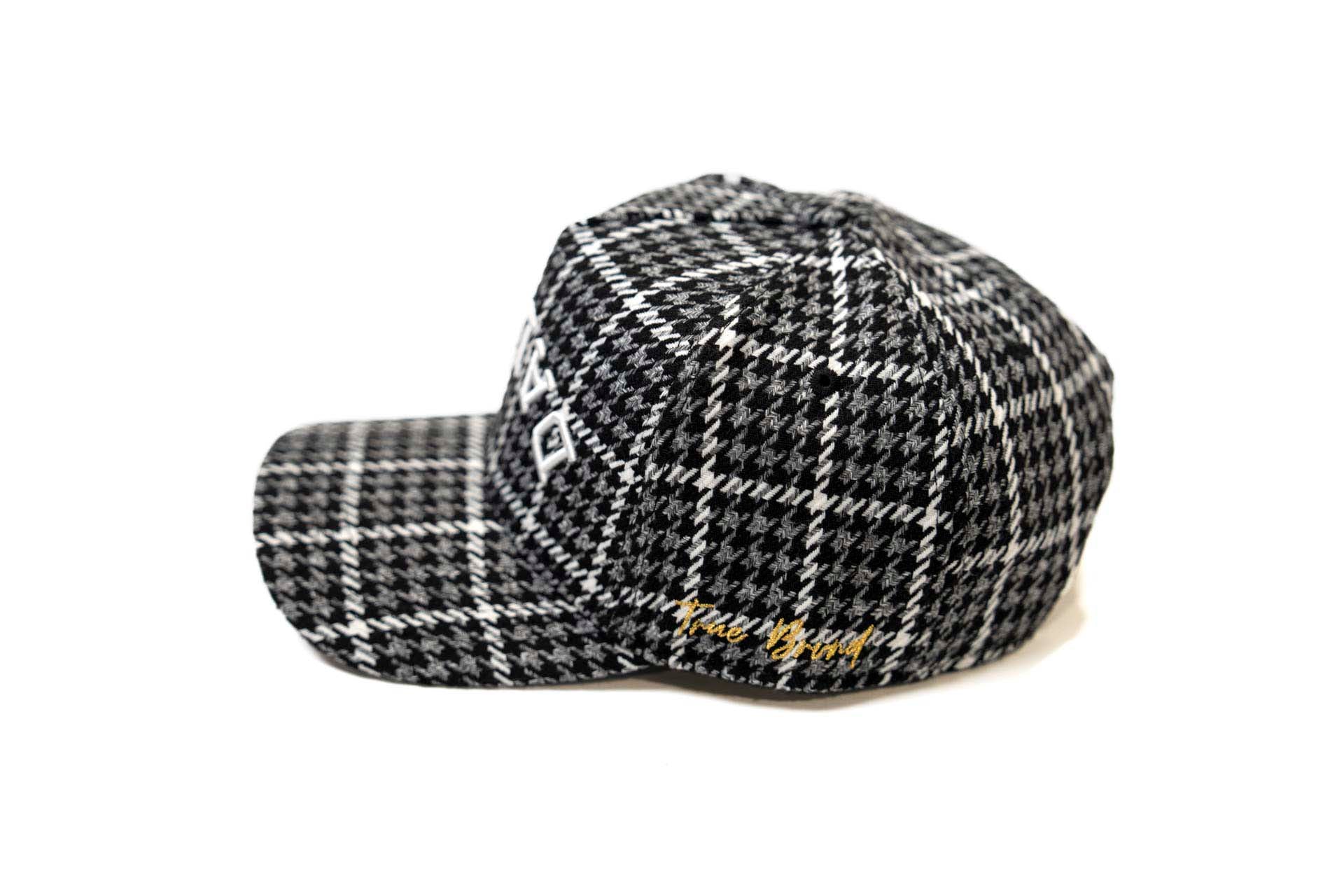 Houndstooth - BLACK / GRAY (white)