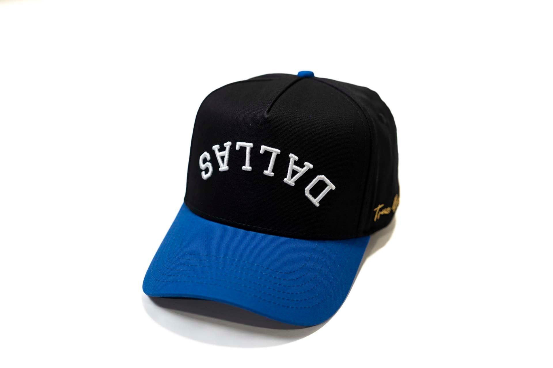 Precurved Dallas snapback - ROYAL / BLACK