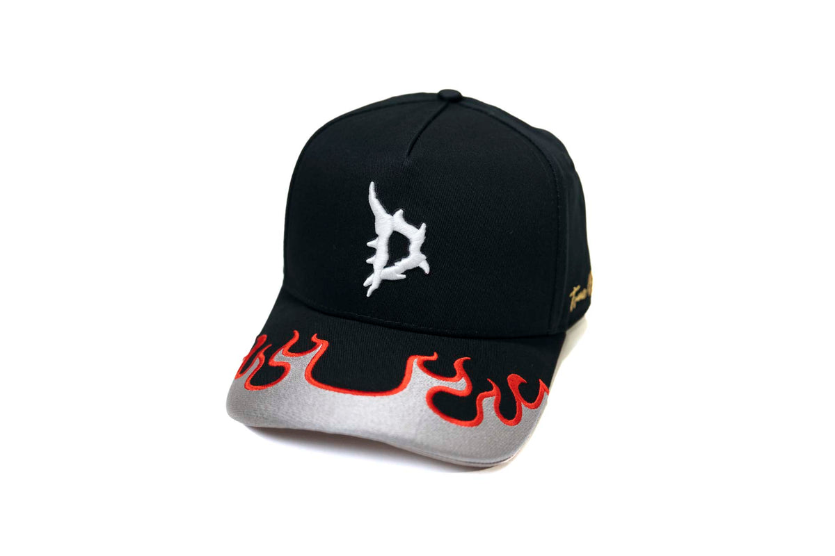 Dallas Gothic "D" - BLACK (Flame)