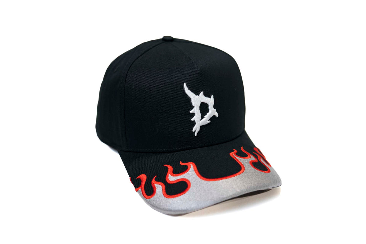 Dallas Gothic "D" - BLACK (Flame)
