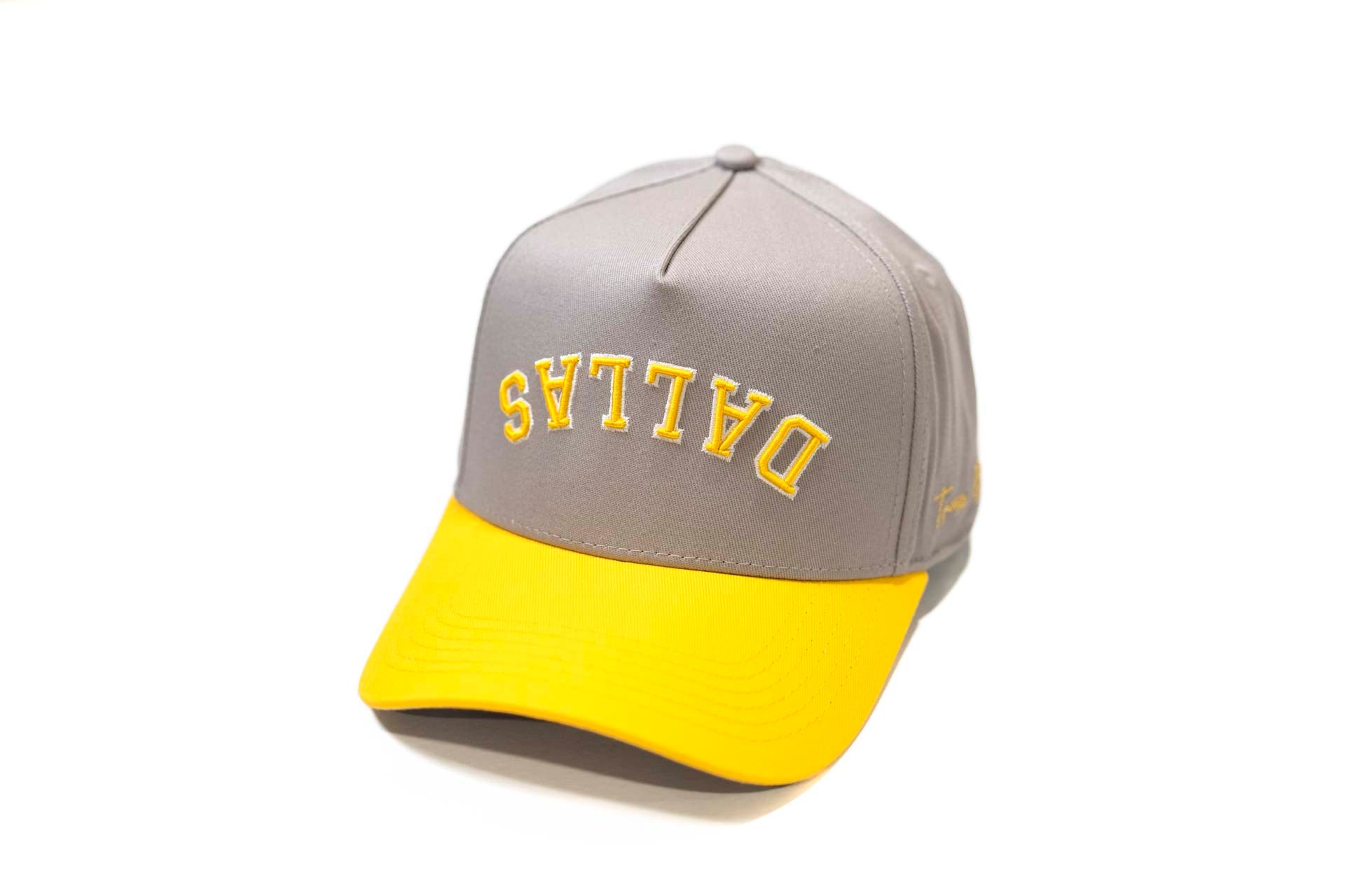Precurved Dallas snapback - YELLOW / GRAY