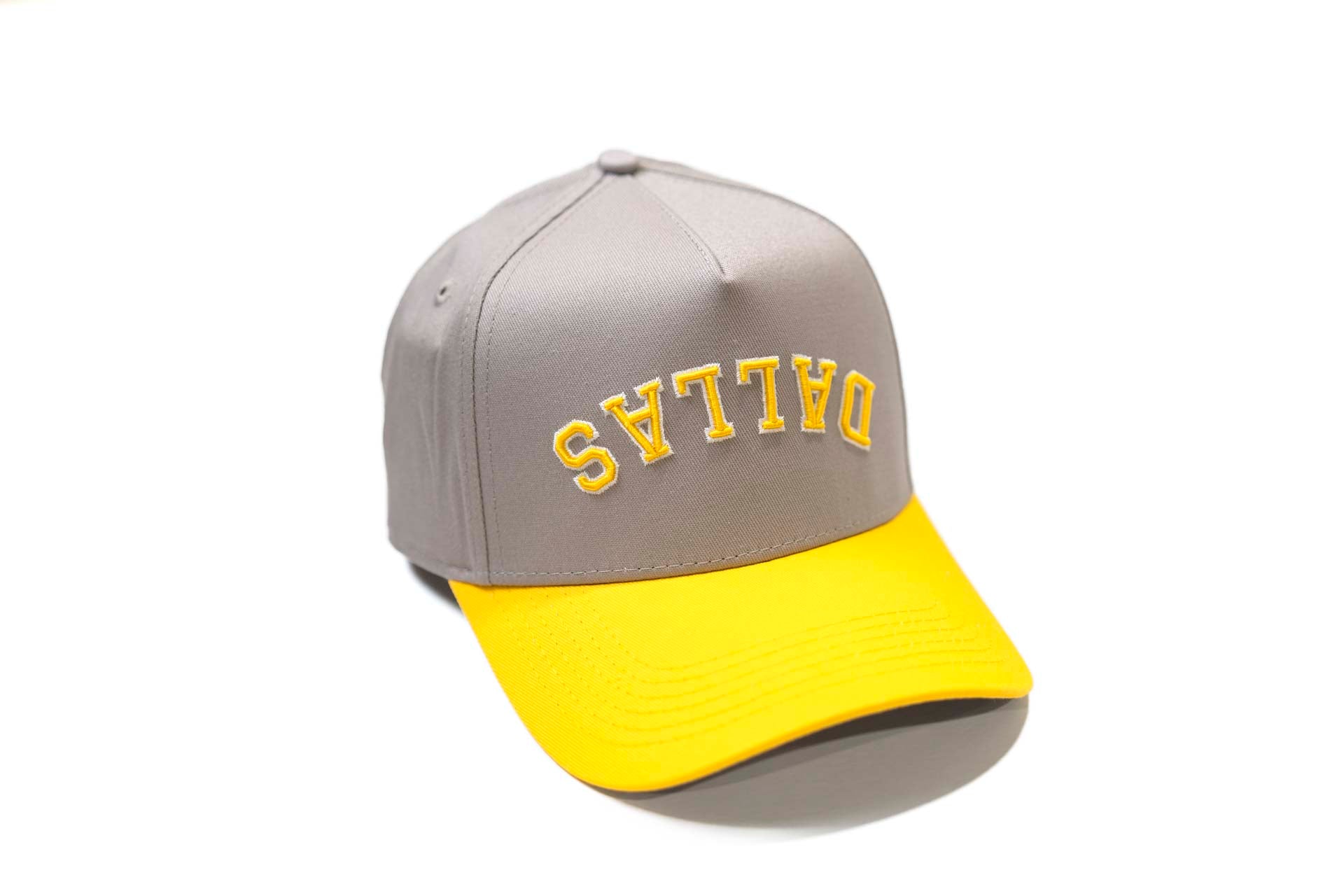 Precurved Dallas snapback - YELLOW / GRAY