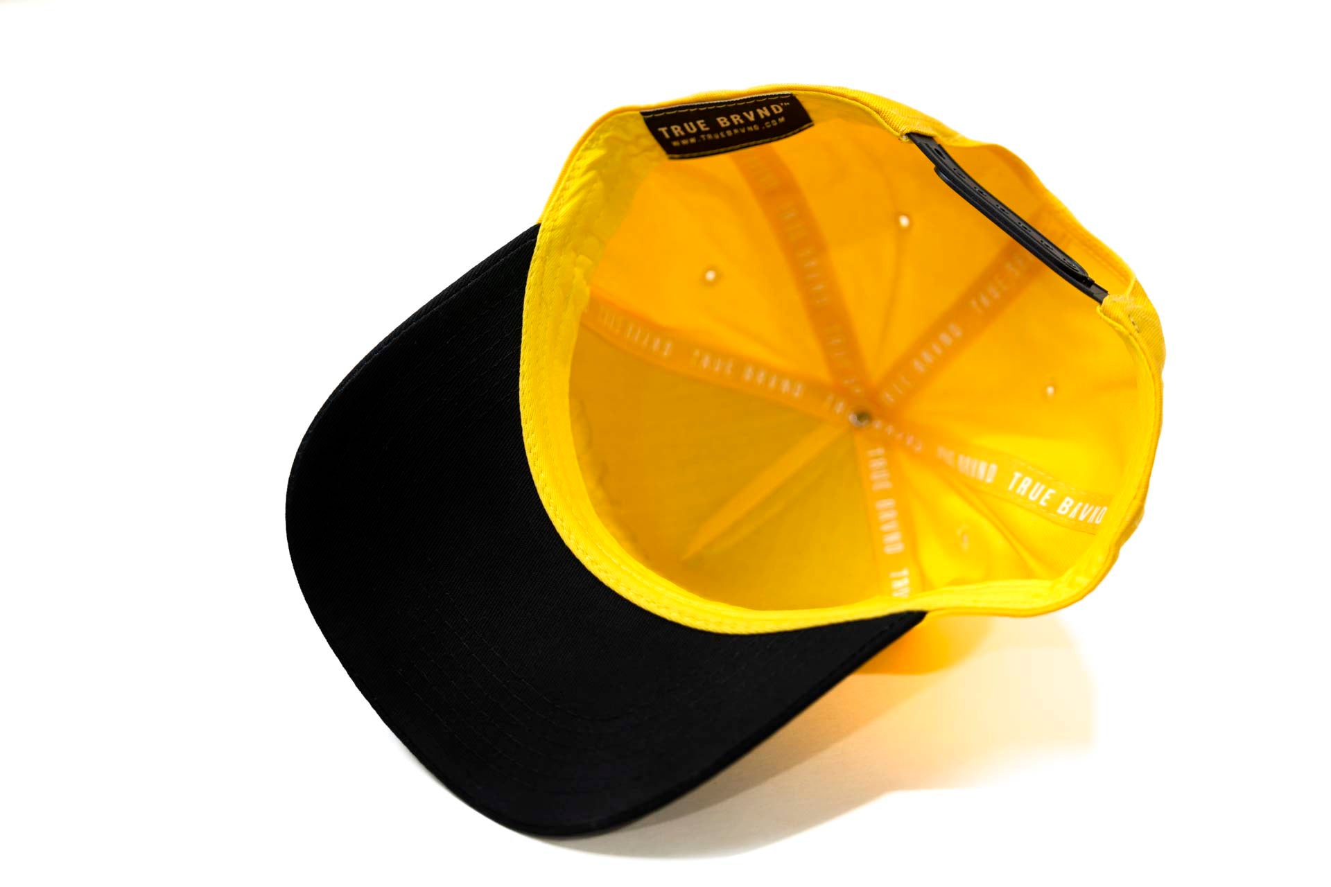 " Lemon " - Precurved Dallas snapback - BLACK / LEMON