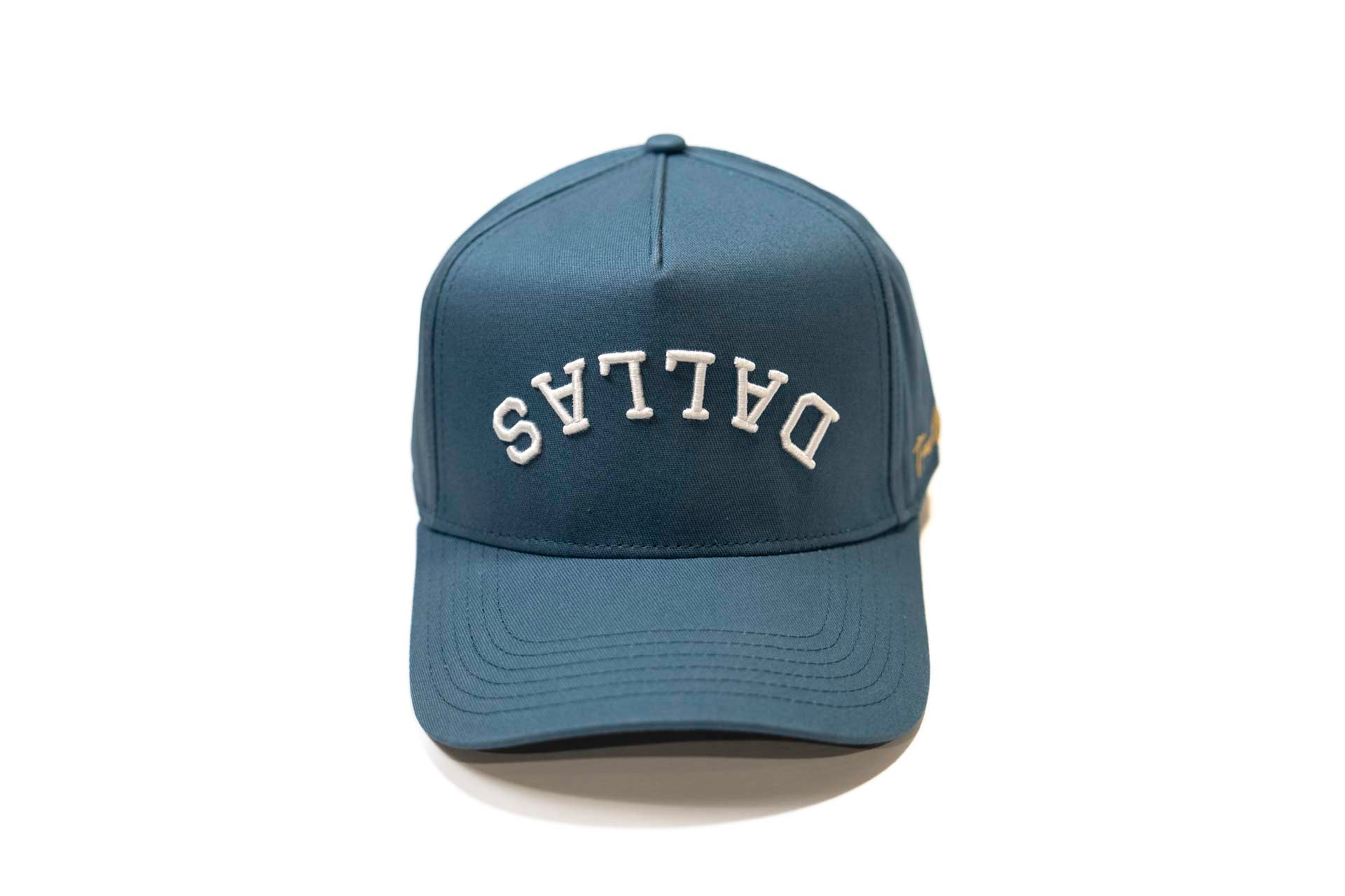 Precurved Dallas snapback - STEEL BLUE