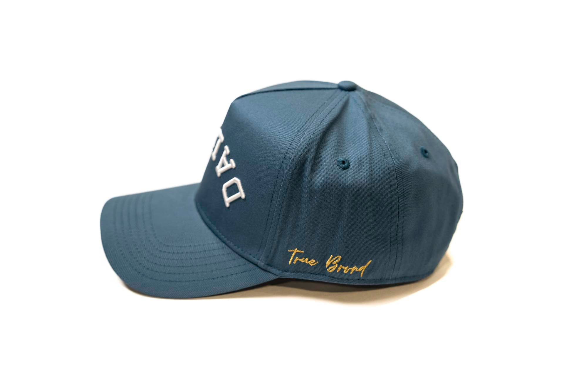Precurved Dallas snapback - STEEL BLUE