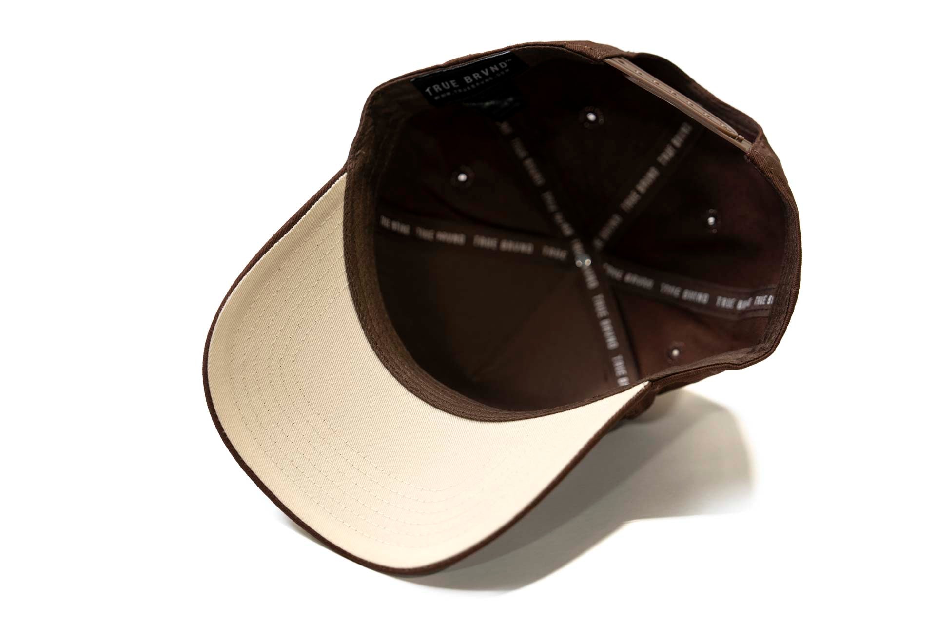 Precurved Dallas snapback - Brown w/cream