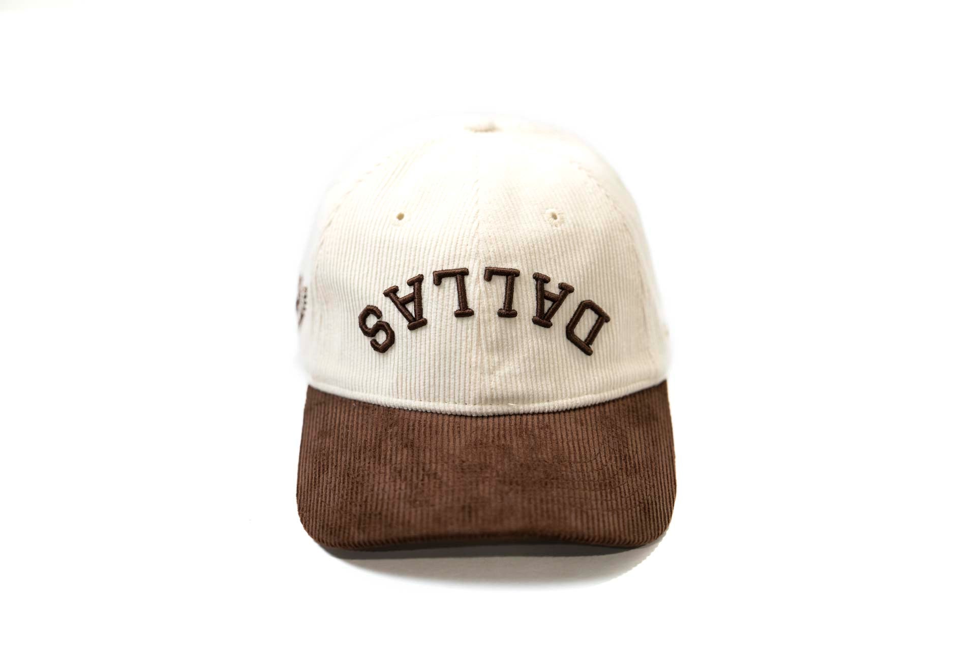 Dallas Wings Dad Hat - BROWN / OFFWHITE (Corduroy)
