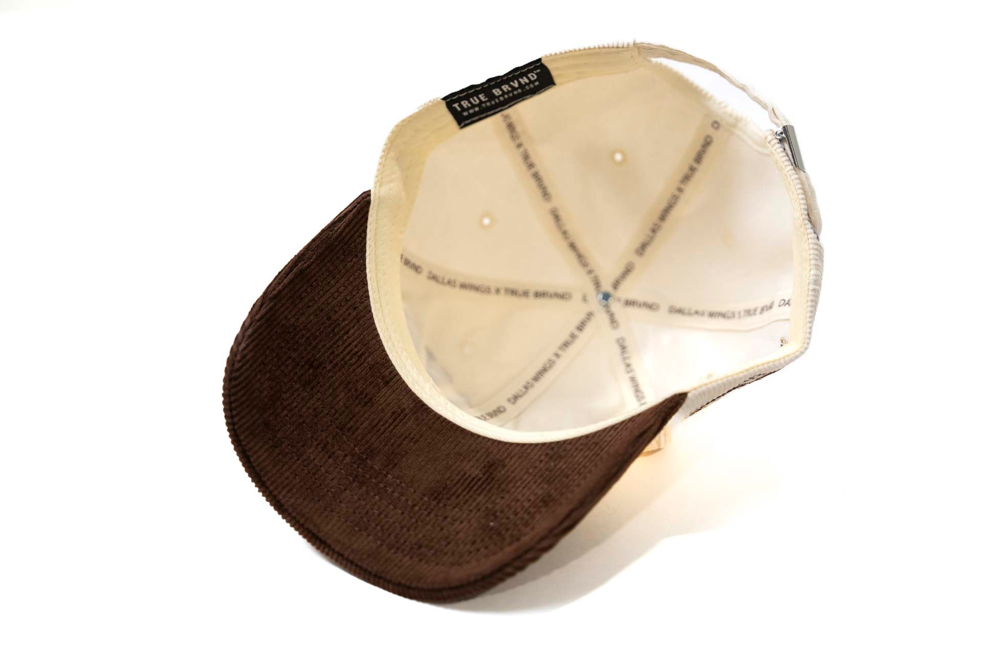 Dallas Wings Dad Hat - BROWN / OFFWHITE (Corduroy)
