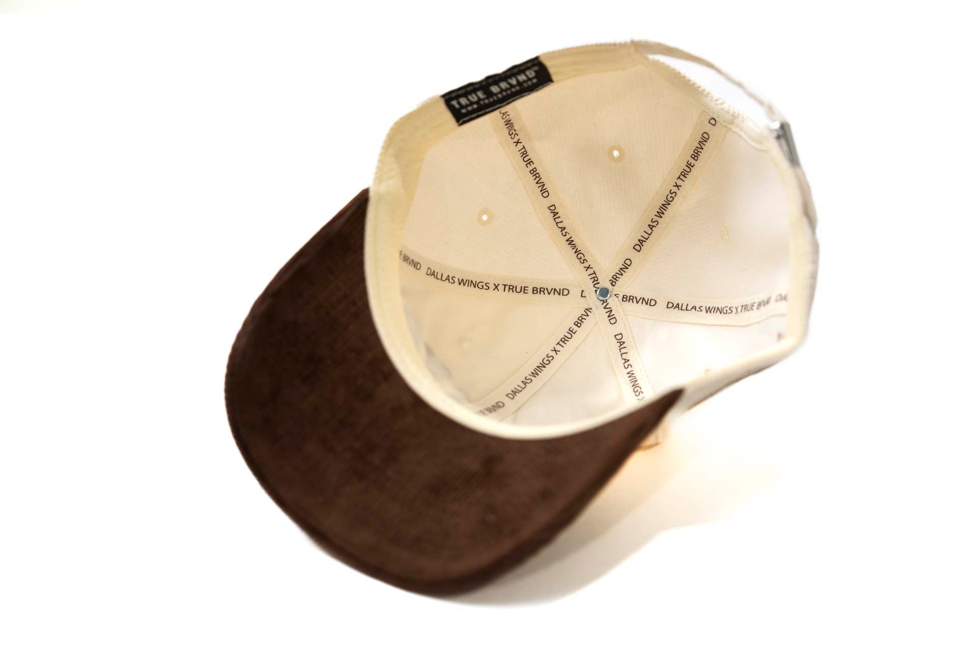 Dallas Wings Dad Hat - BROWN / OFFWHITE (Corduroy)