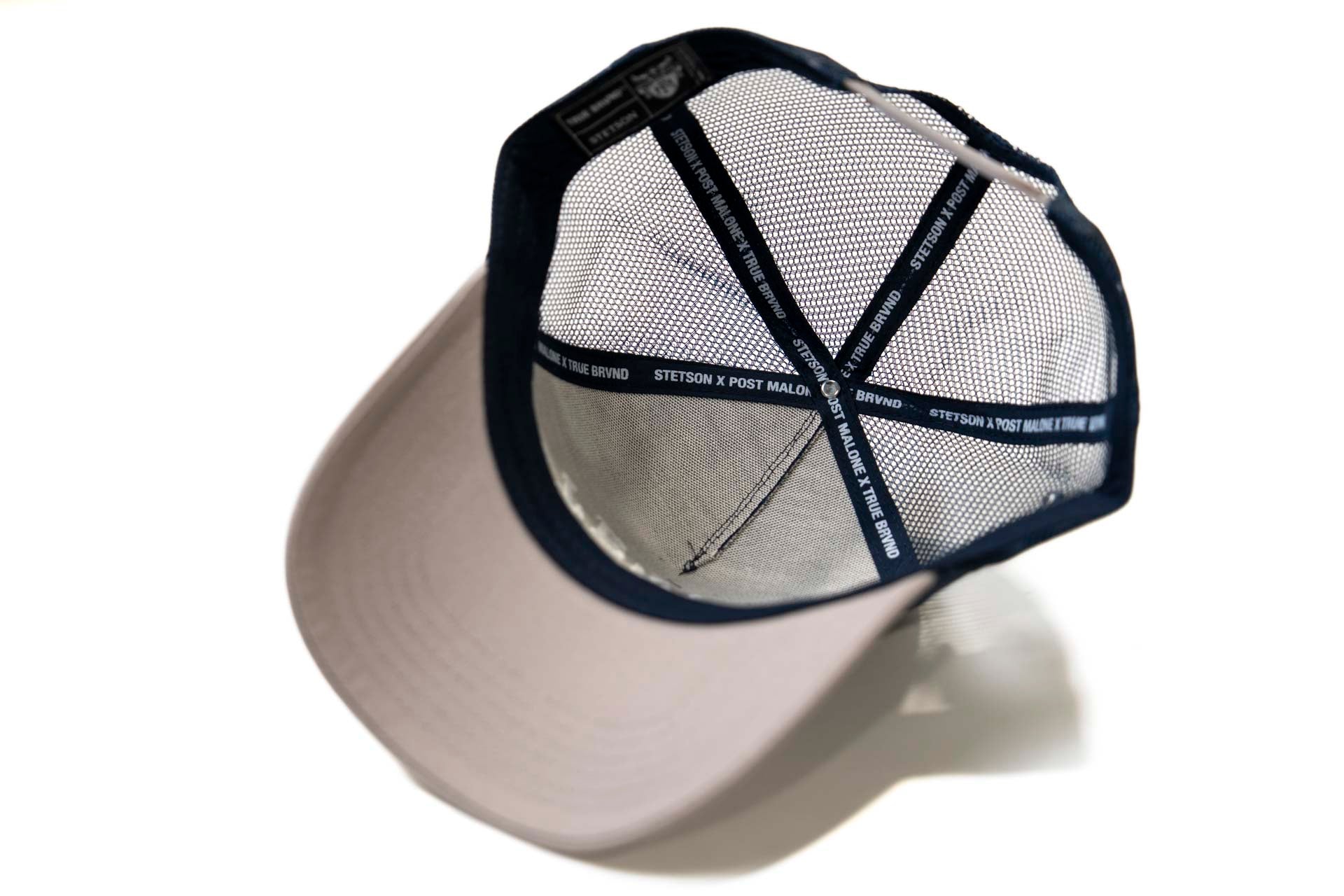 Post Malone x Stetson x True Brvnd - GRAY / NAVY trucker