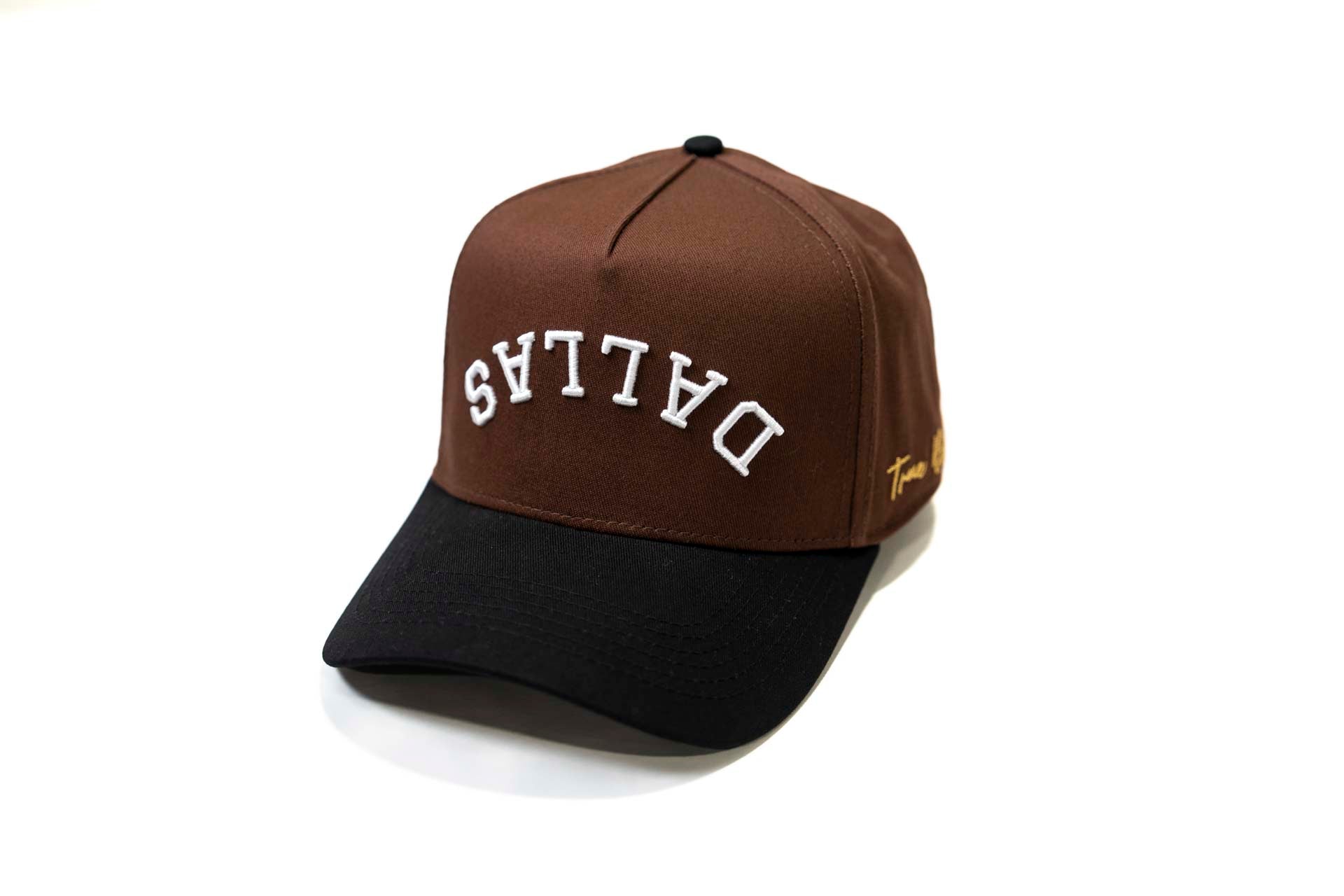 Precurved Dallas snapback - BLACK / BROWN