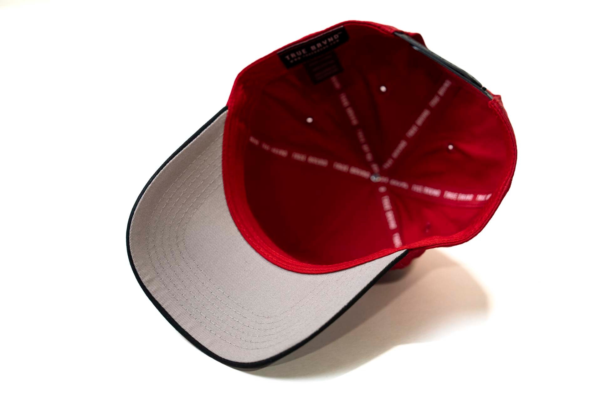 " Cherry " - Precurved Dallas snapback - BLACK / CHERRY