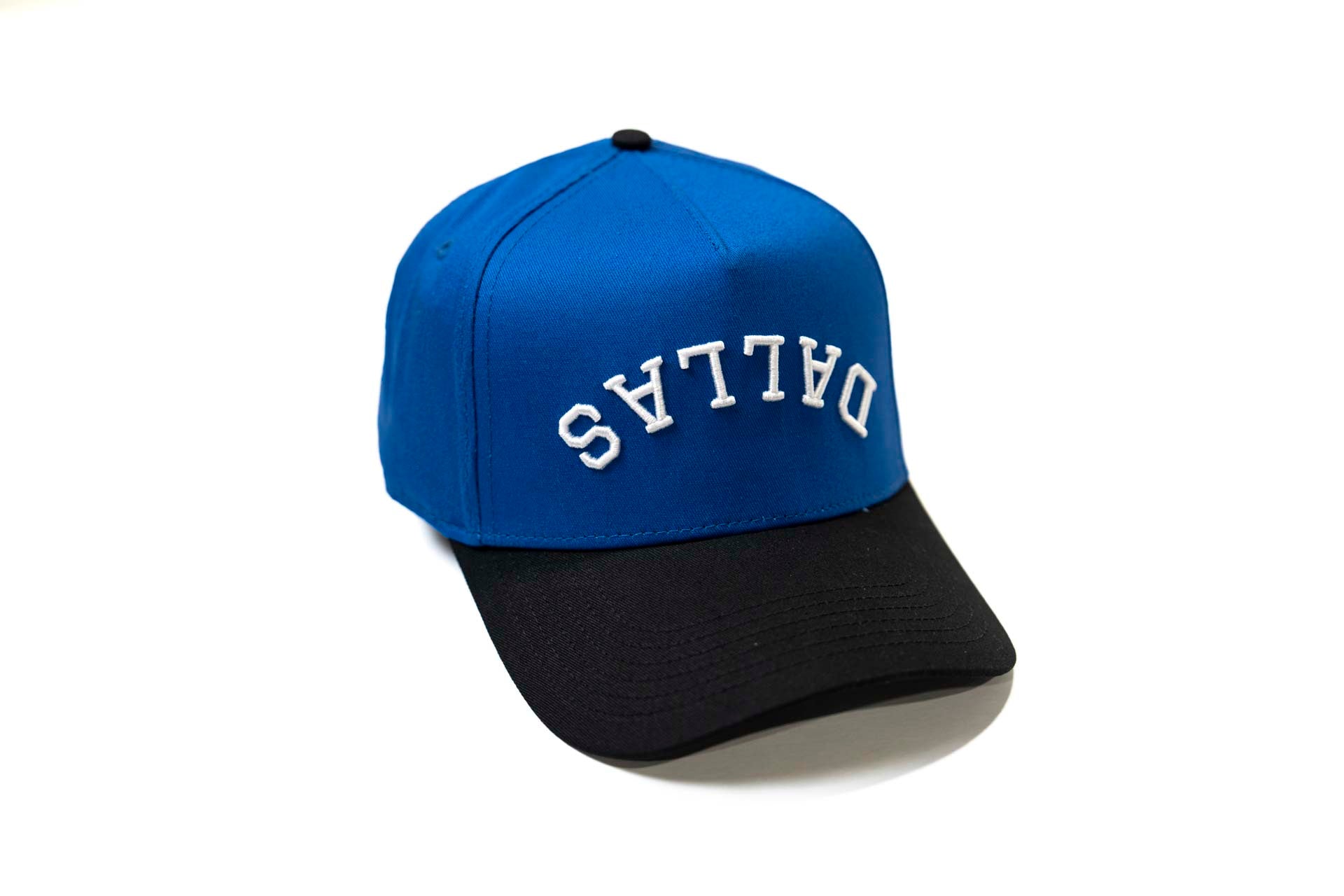 " Blueberry " - Precurved Dallas snapback - BLACK / ROYAL