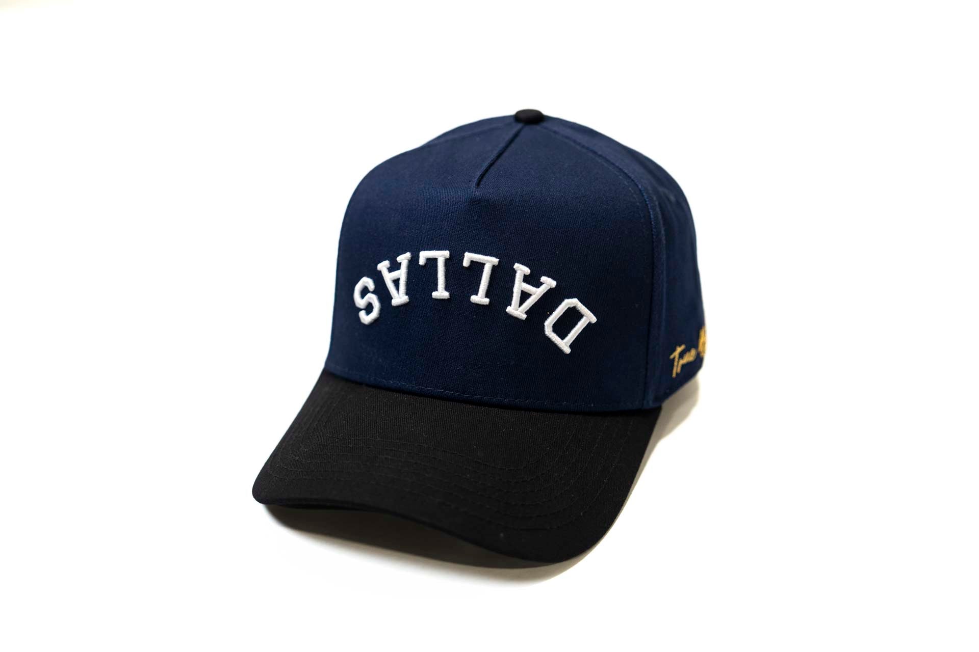 Precurved Dallas snapback - BLACK / NAVY