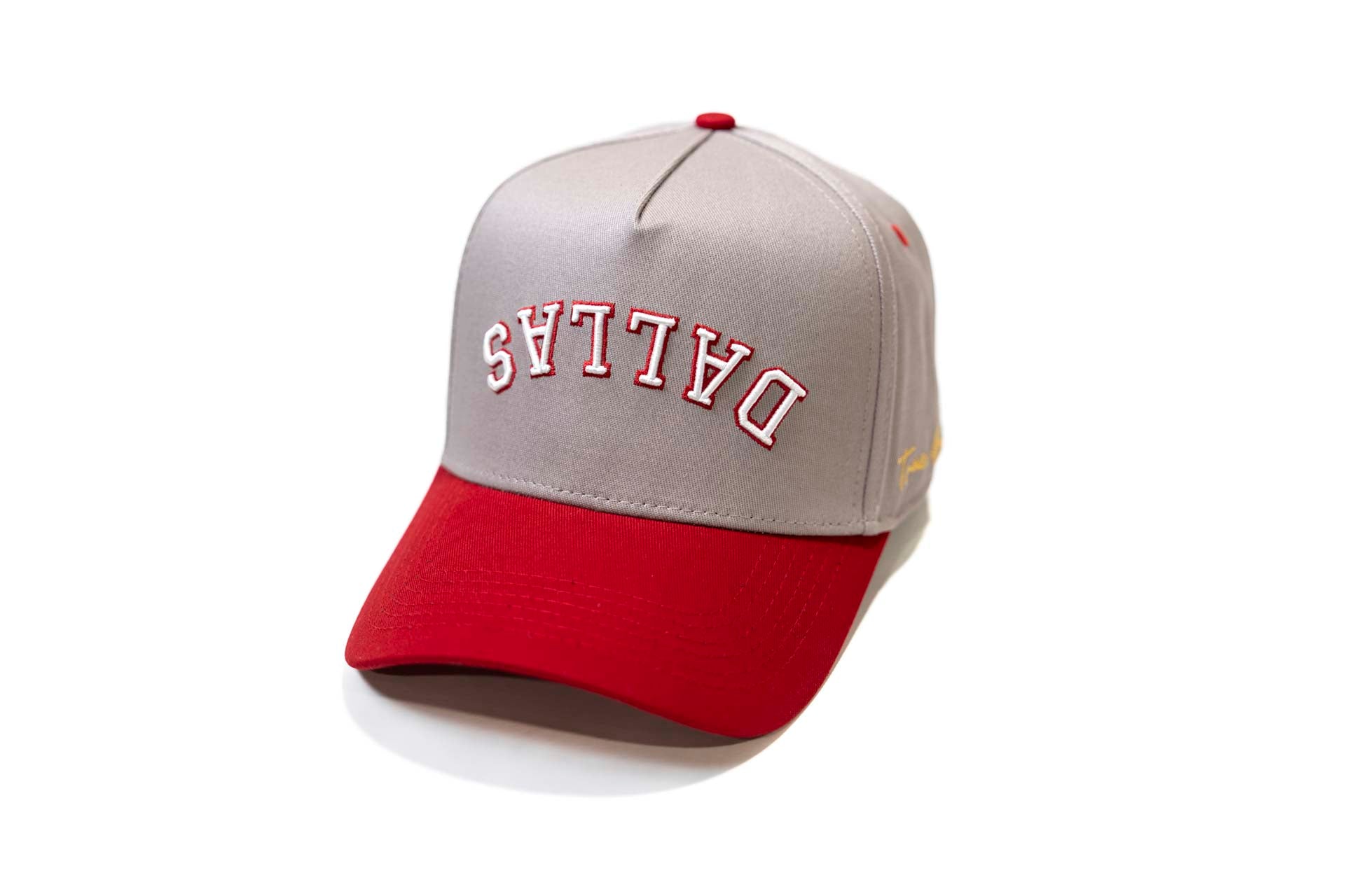 Precurved Dallas snapback - CARDINAL RED / LITE GRAY