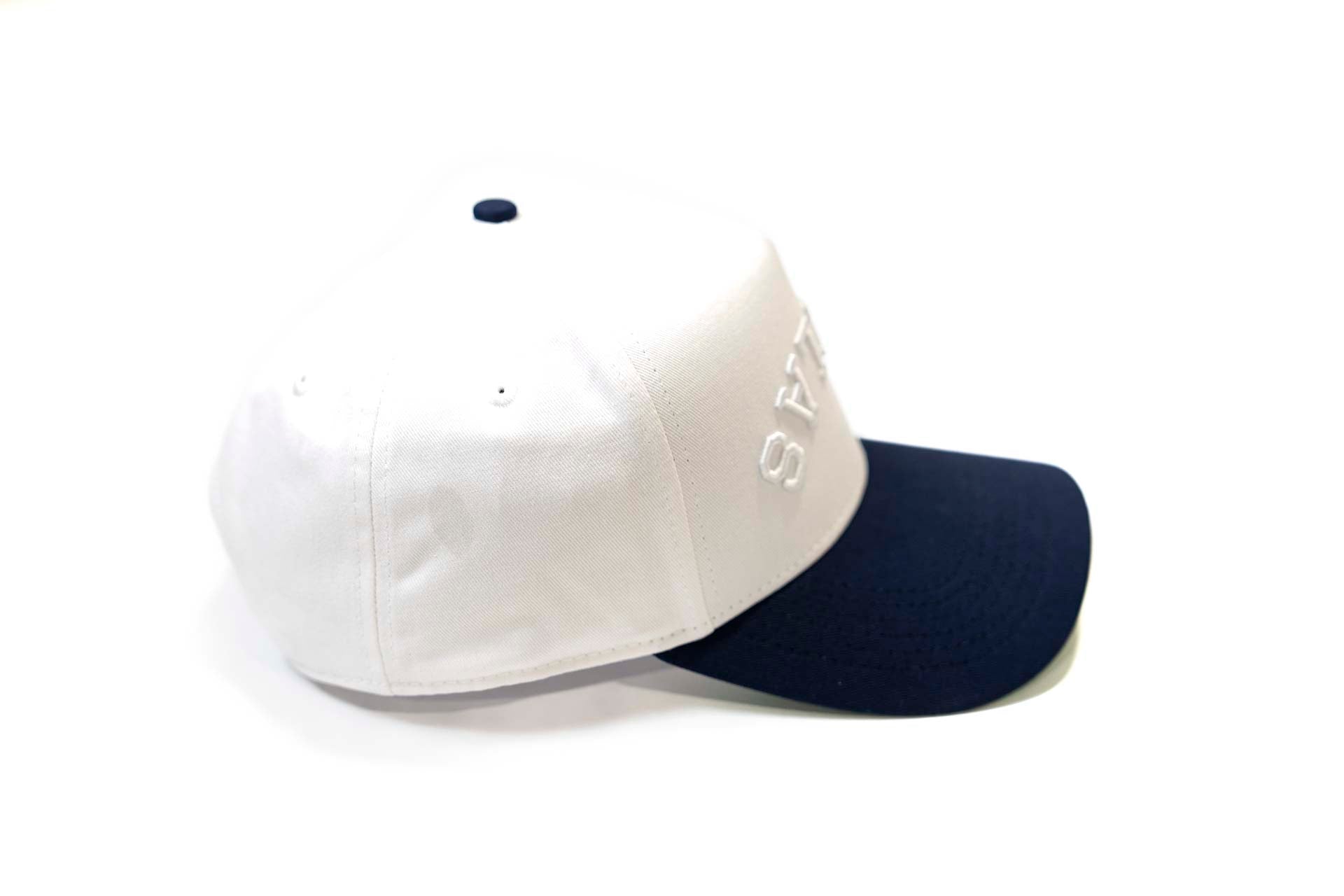 Precurved Dallas snapback - NAVY / ALL WHITE