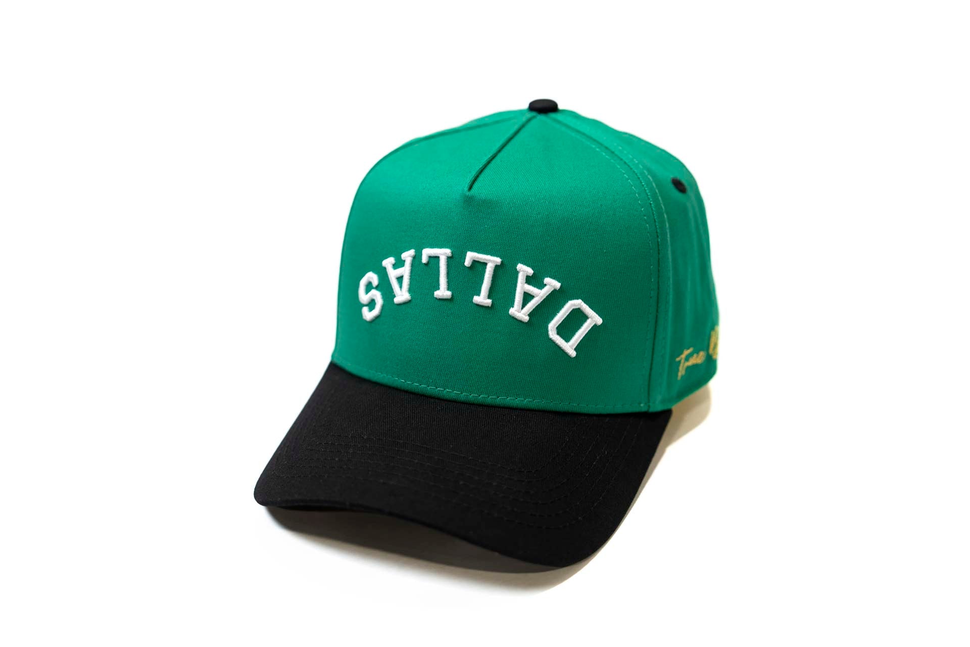 " Green Apple " - Precurved Dallas snapback - BLACK / GREEN