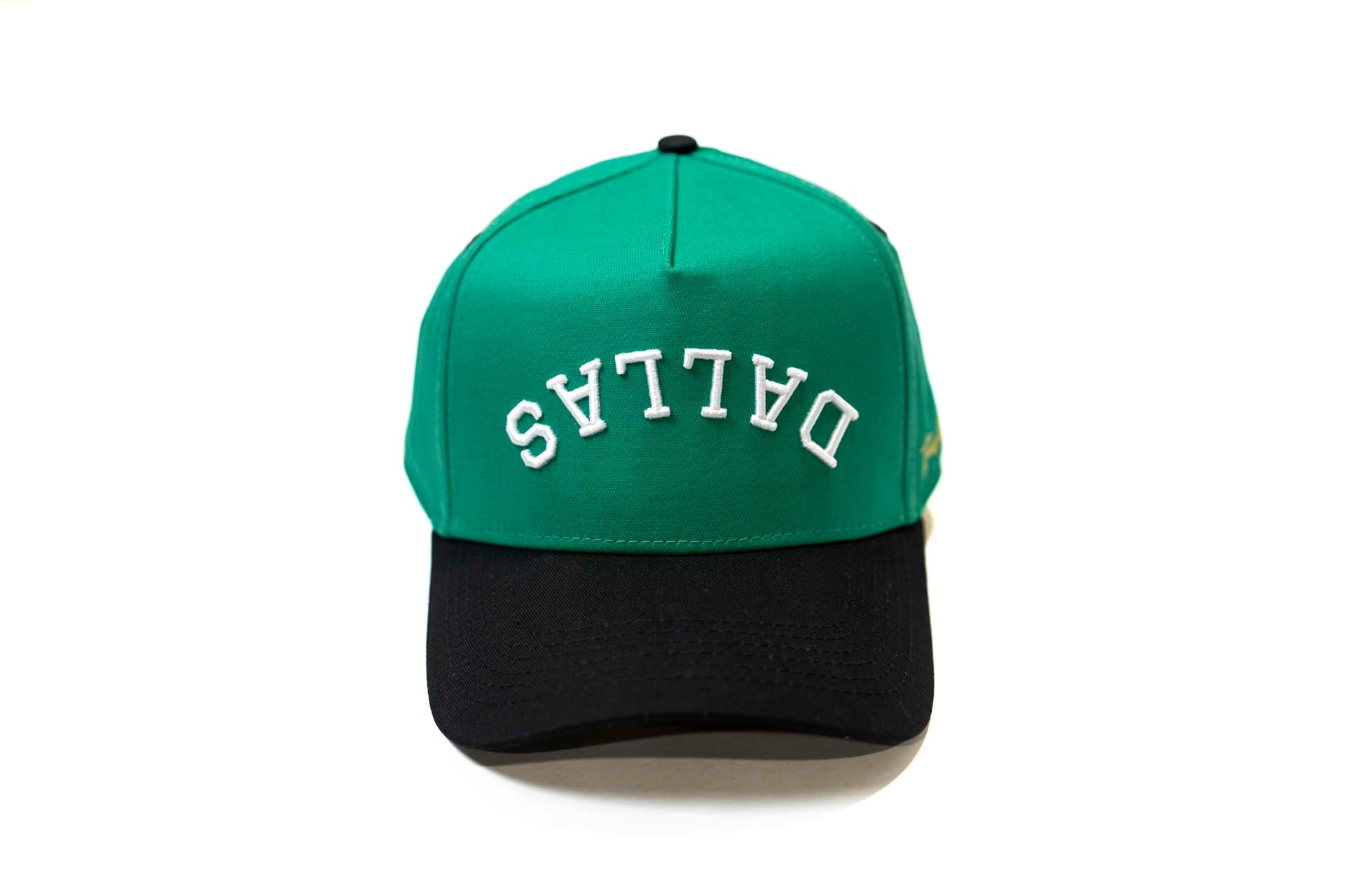 " Green Apple " - Precurved Dallas snapback - BLACK / GREEN