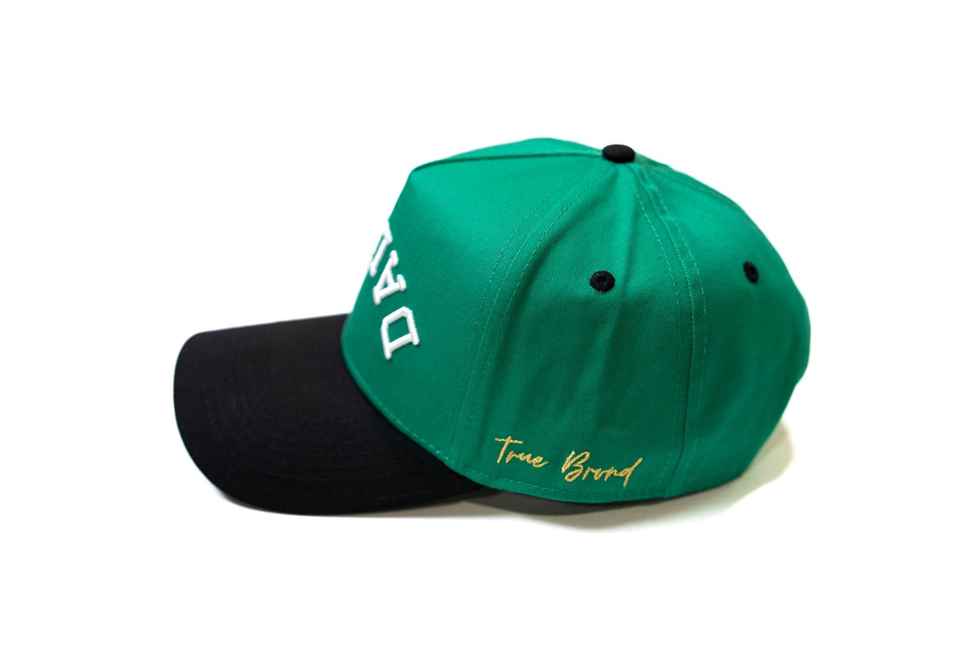 " Green Apple " - Precurved Dallas snapback - BLACK / GREEN