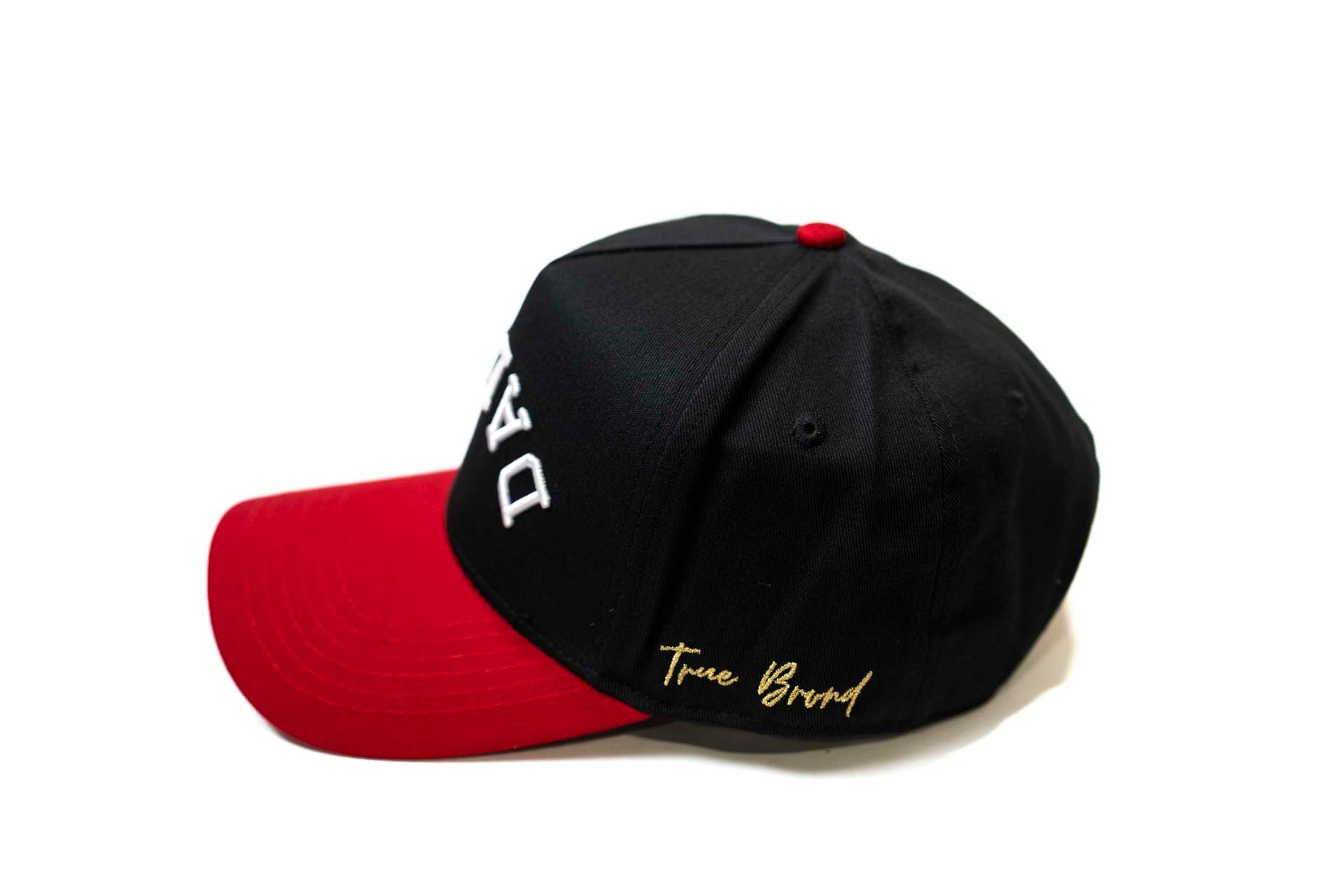 Precurved Dallas snapback - RED / BLACK
