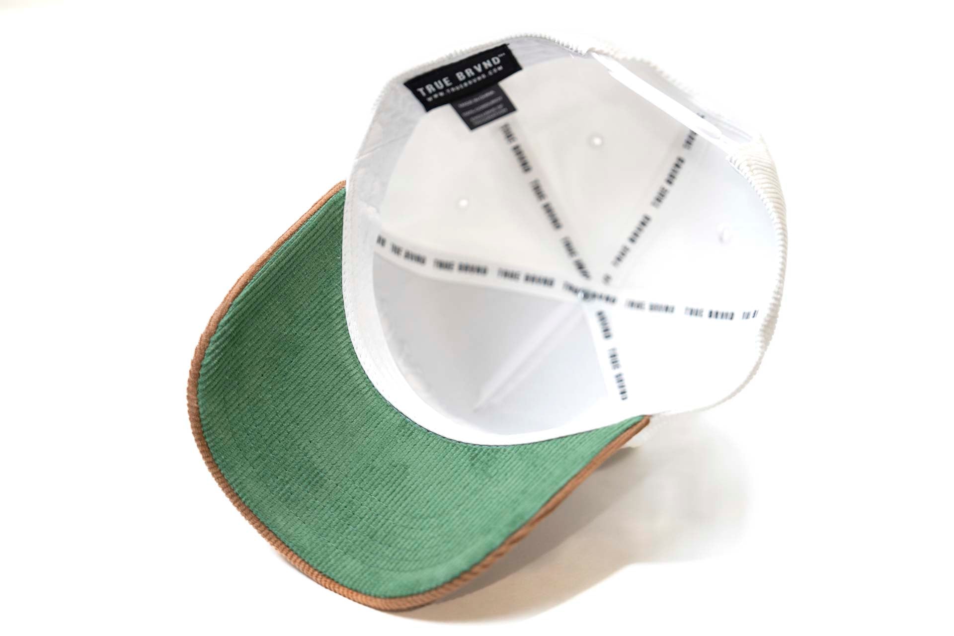 Corduroy USD snapback - BROWN / WHITE