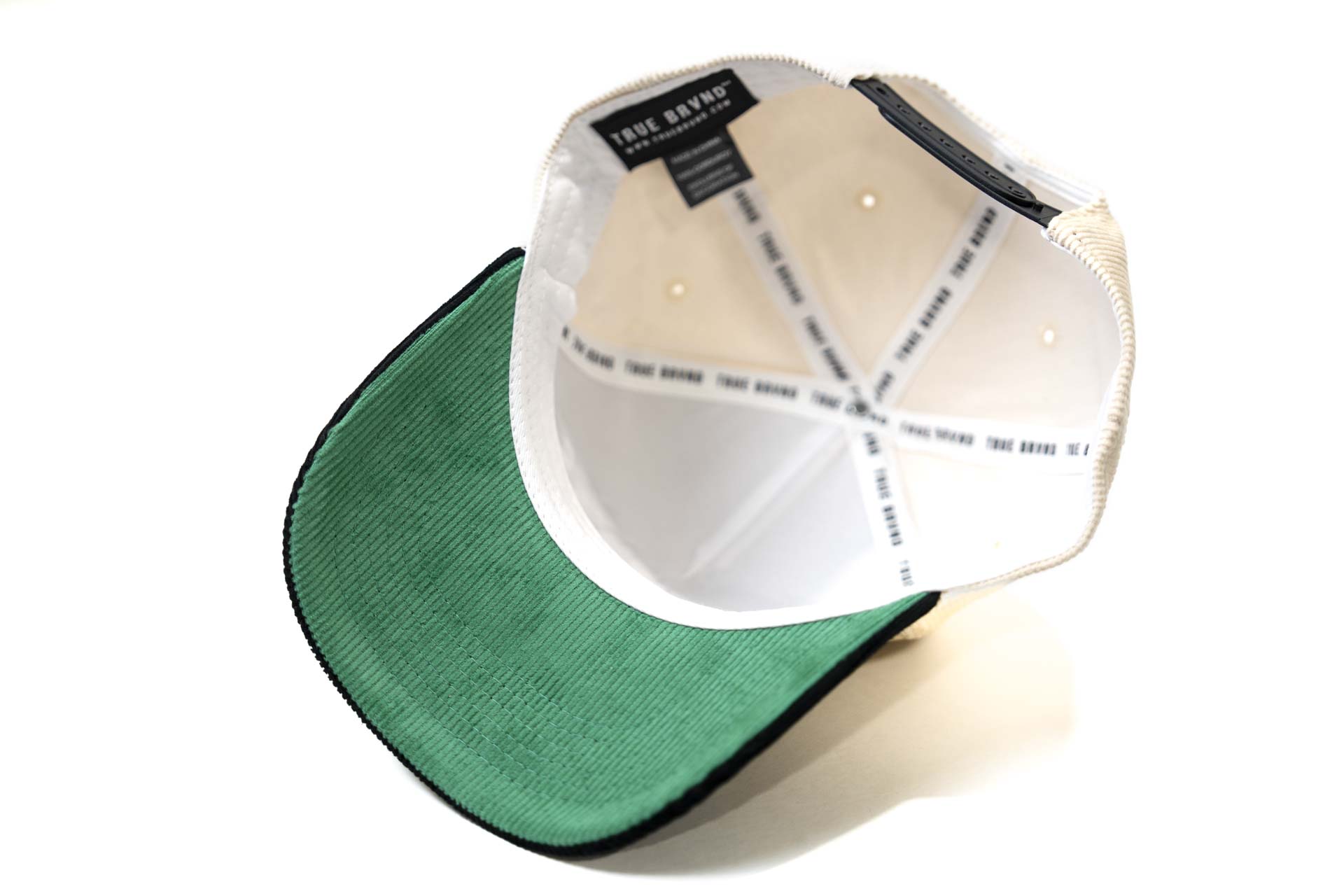 Corduroy USD snapback - BLACK / OFFWHITE