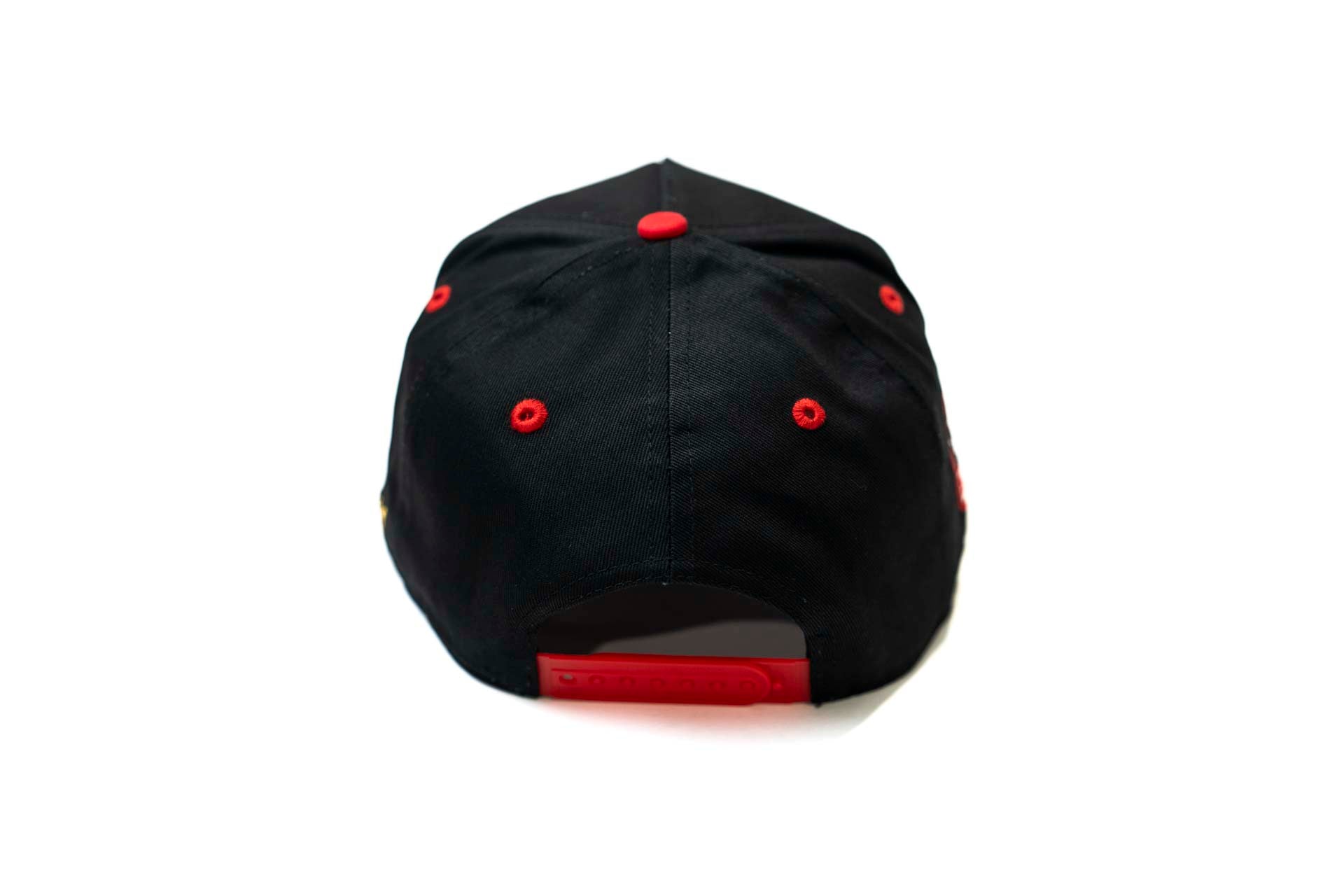 TRUE D HAT - BLACK w/ Red