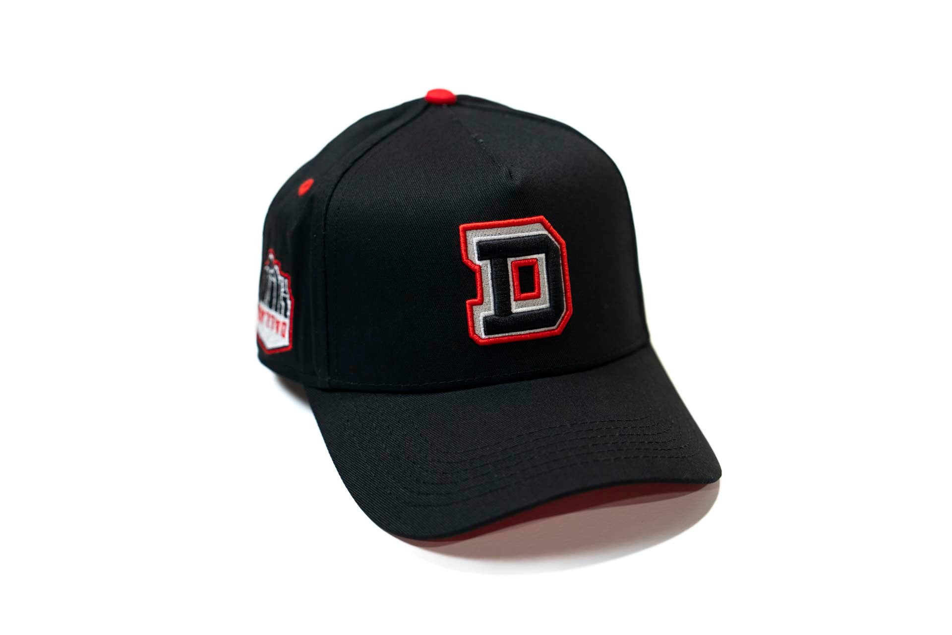 TRUE D HAT - BLACK w/ Red